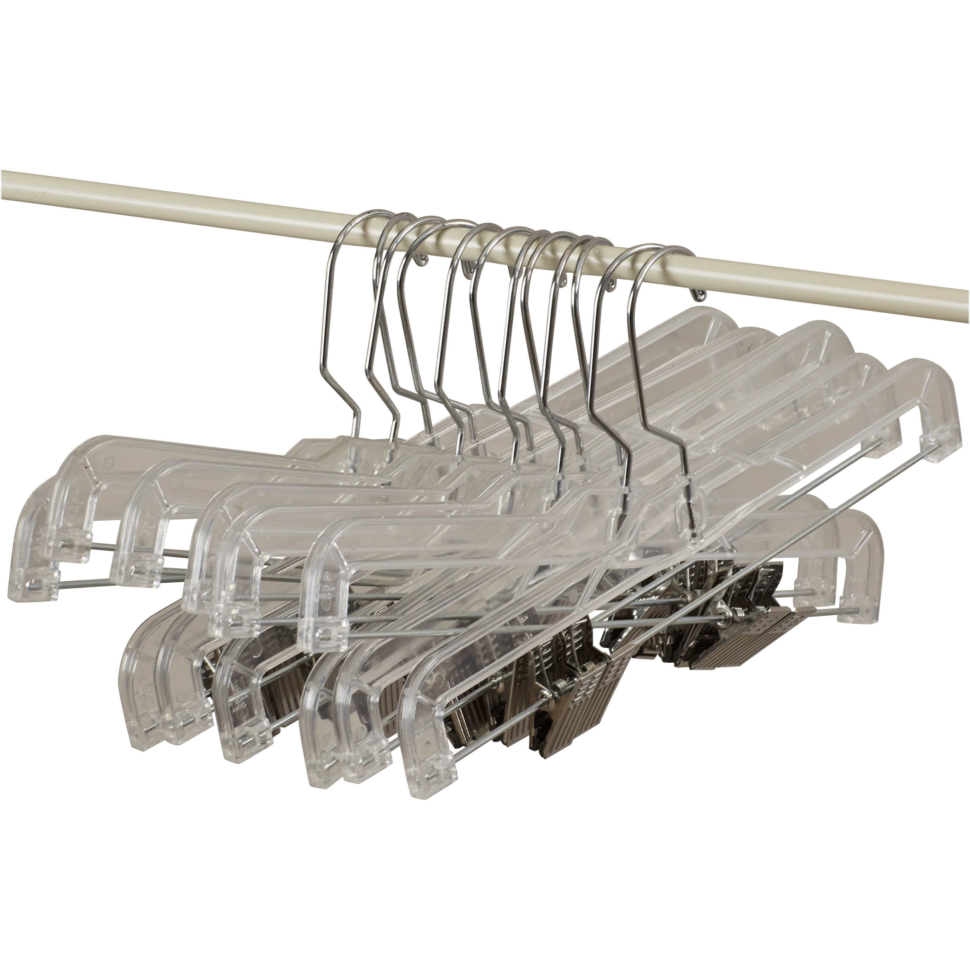 Wayfair Basics Clear Plastic Skirt Hanger Set Wayfair