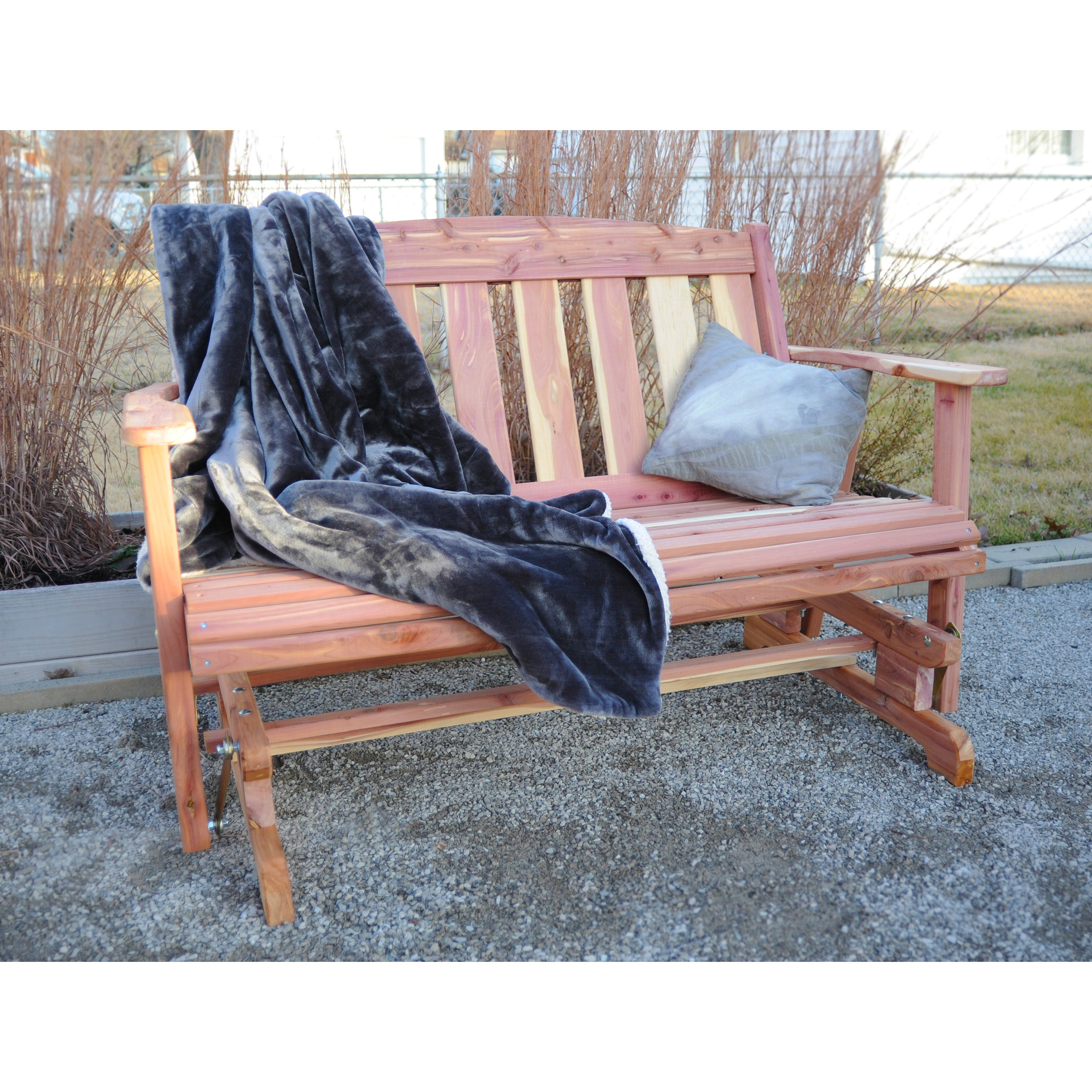Amish Glider Bench Wayfair