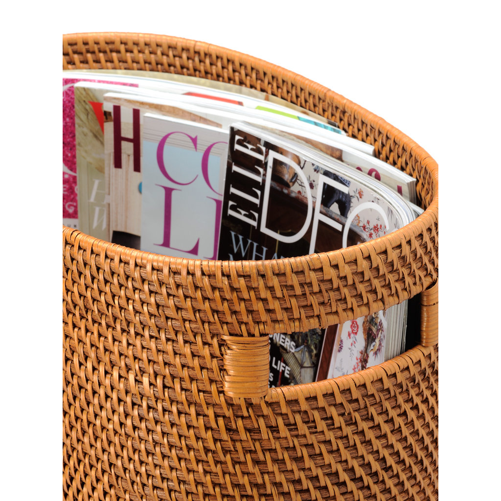 Kouboo Rattan Magazine Rack and Newspaper Basket & Reviews Wayfair