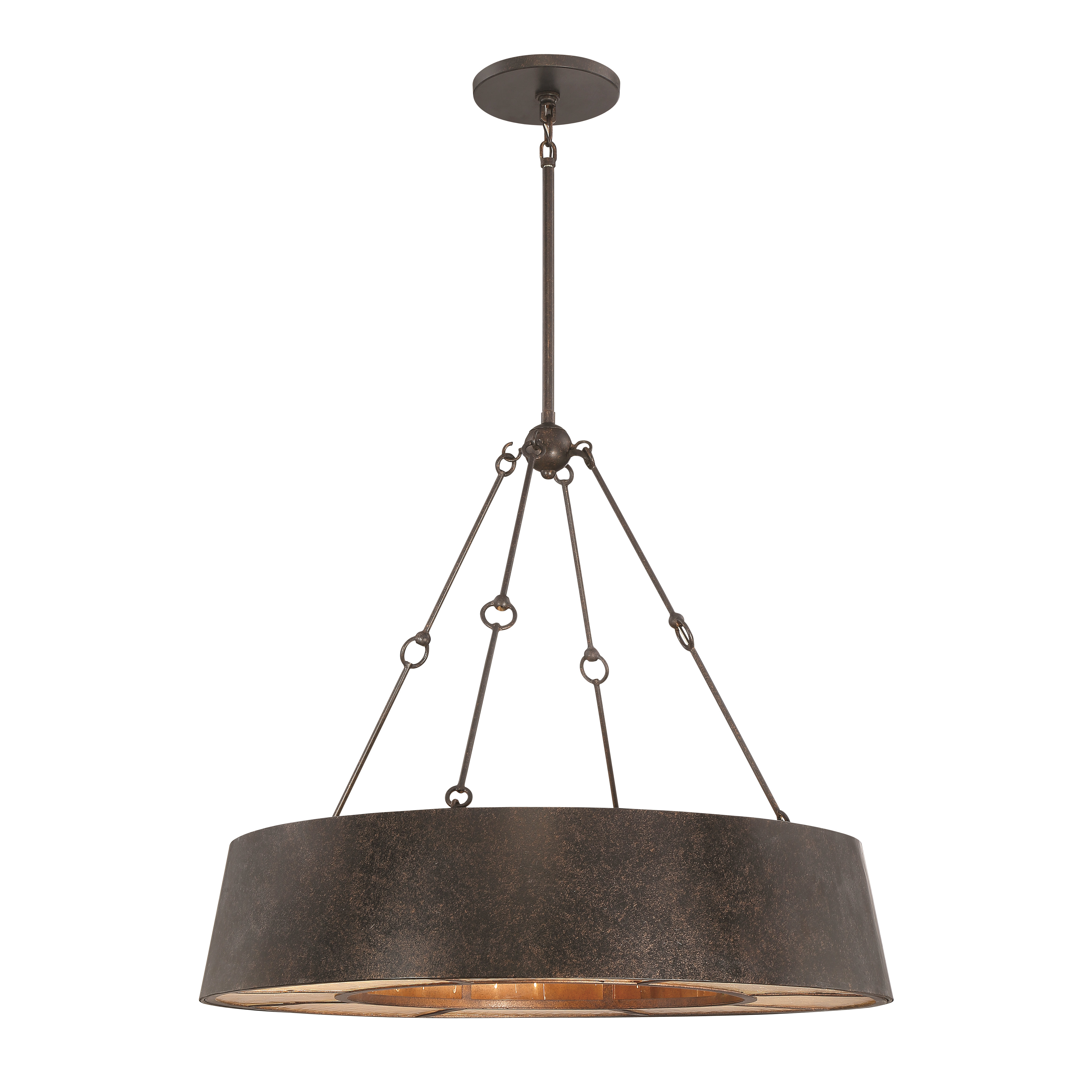 PlaitRustic 8 Light Drum Chandelier Wayfair