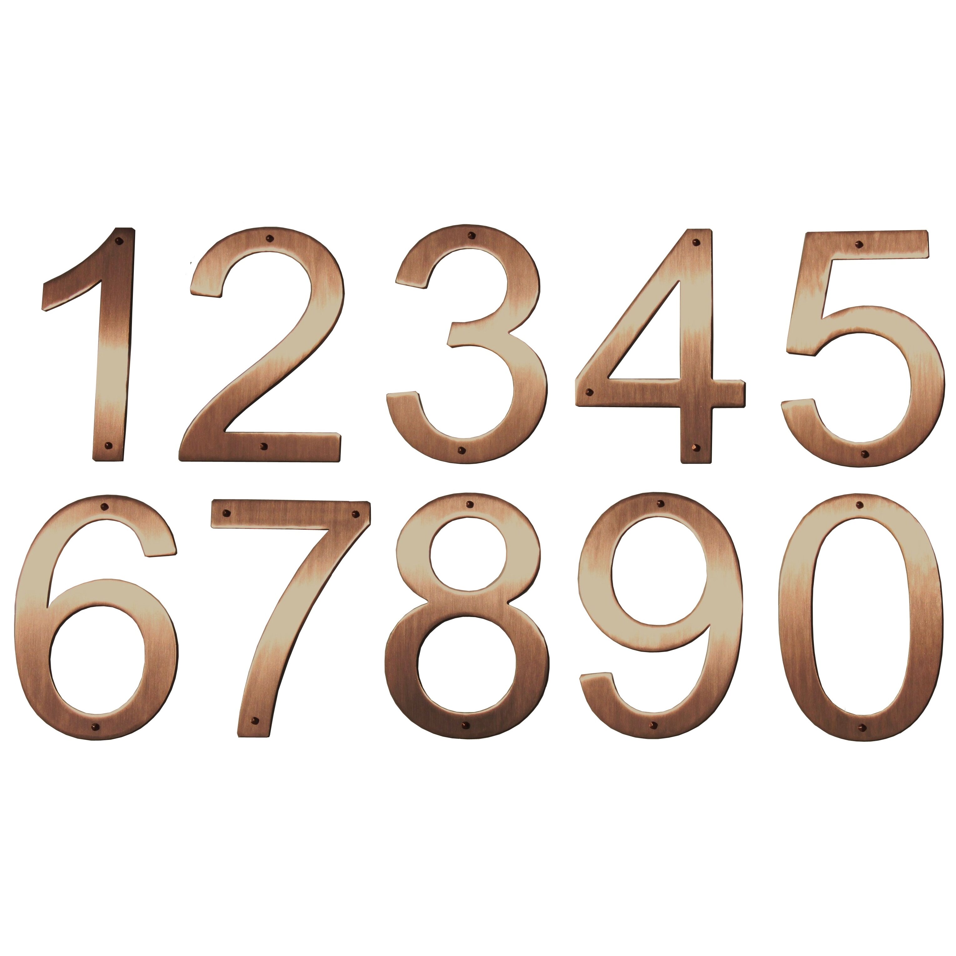 Pure Copper House Numbers Wayfair