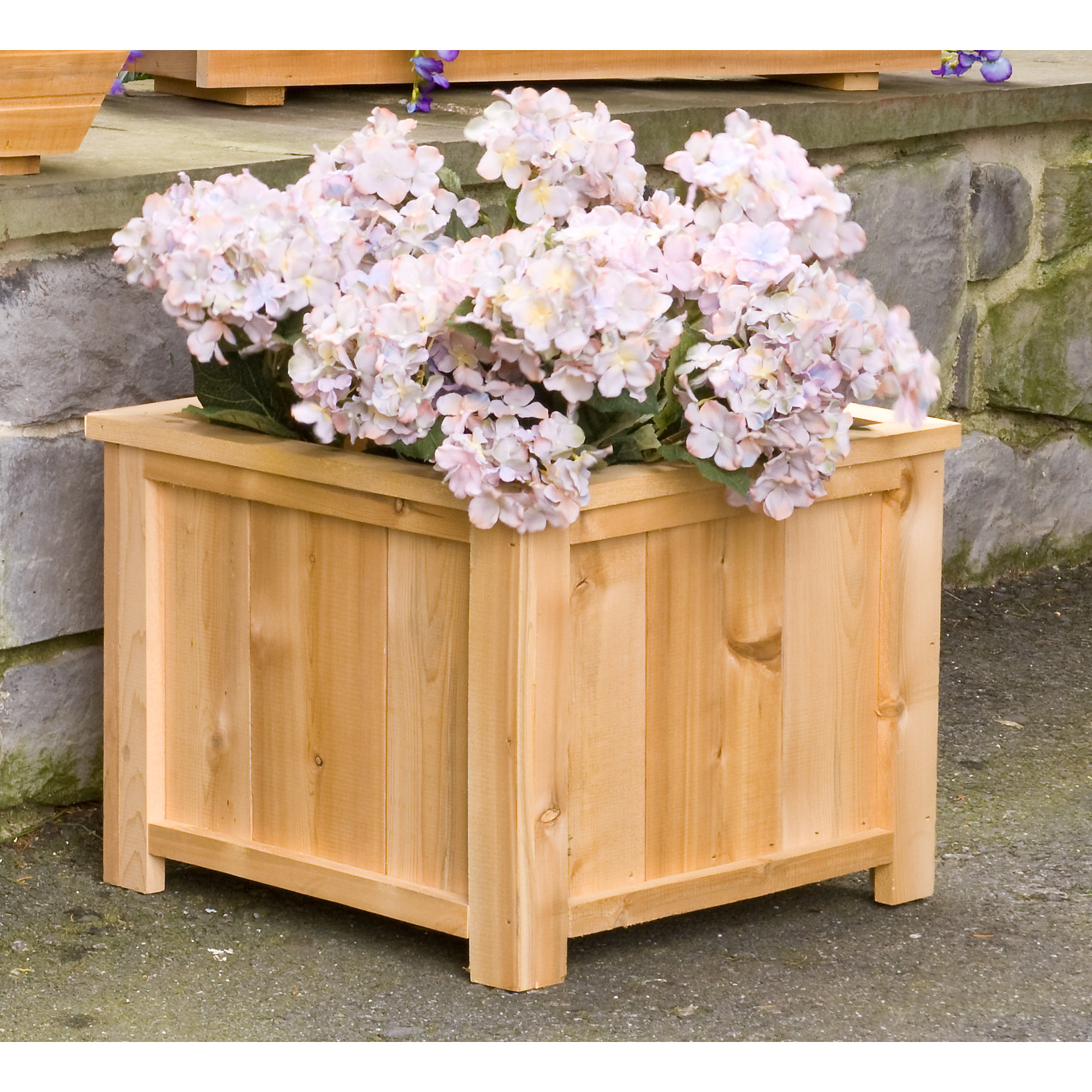 USA Cedar Square Planter Box Wayfair