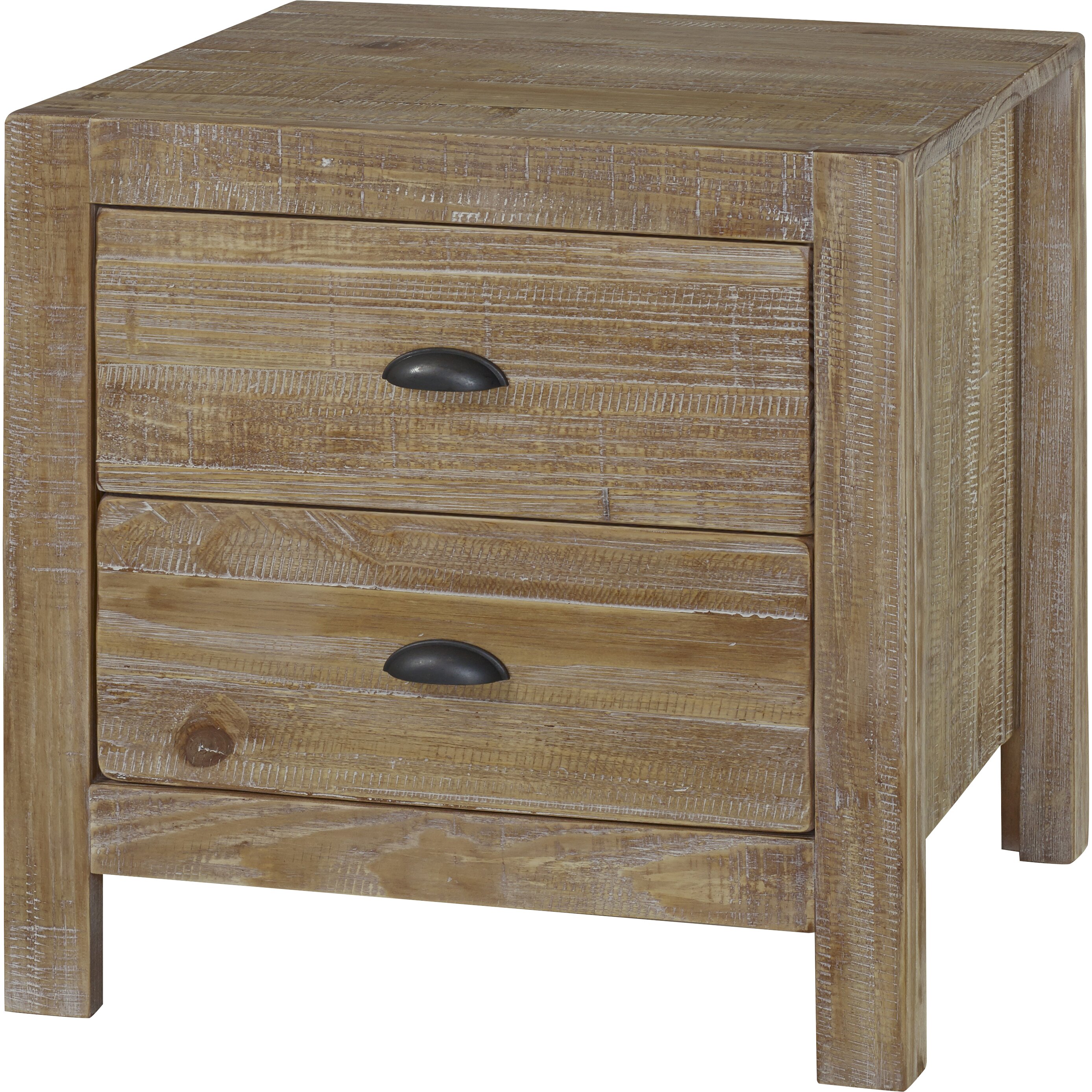 Grain Wood Furniture Montauk 2 Drawer Nightstand & Reviews Wayfair