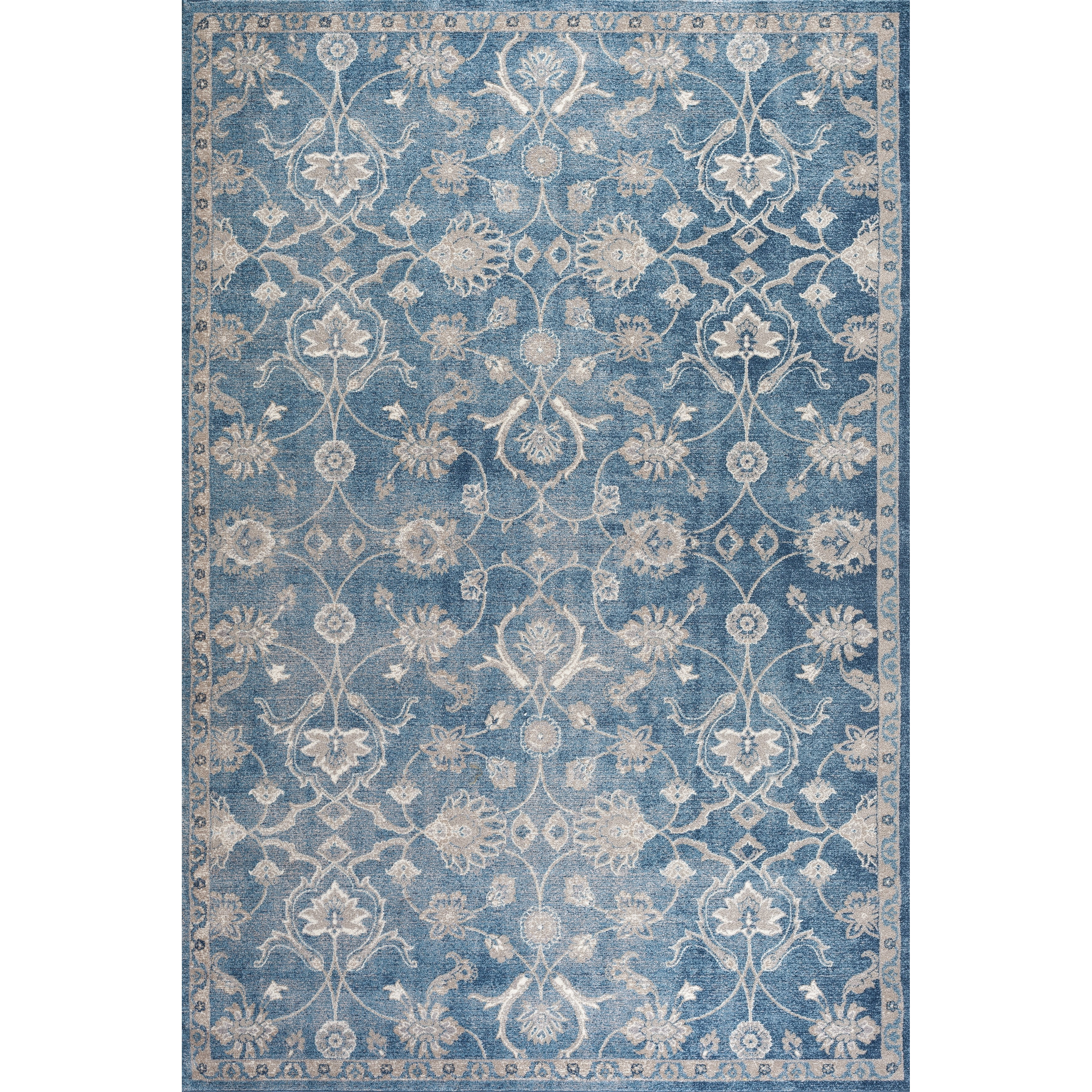 Sofia Blue/Beige Area Rug Wayfair