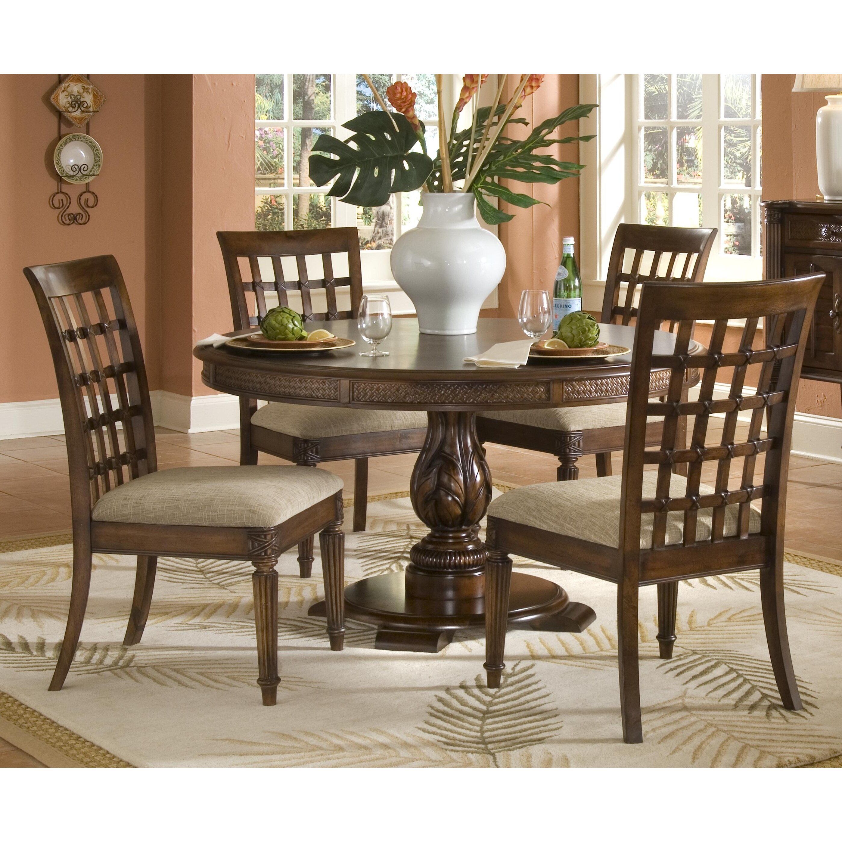 Palm Court II Round Pedestal Dining Table Wayfair