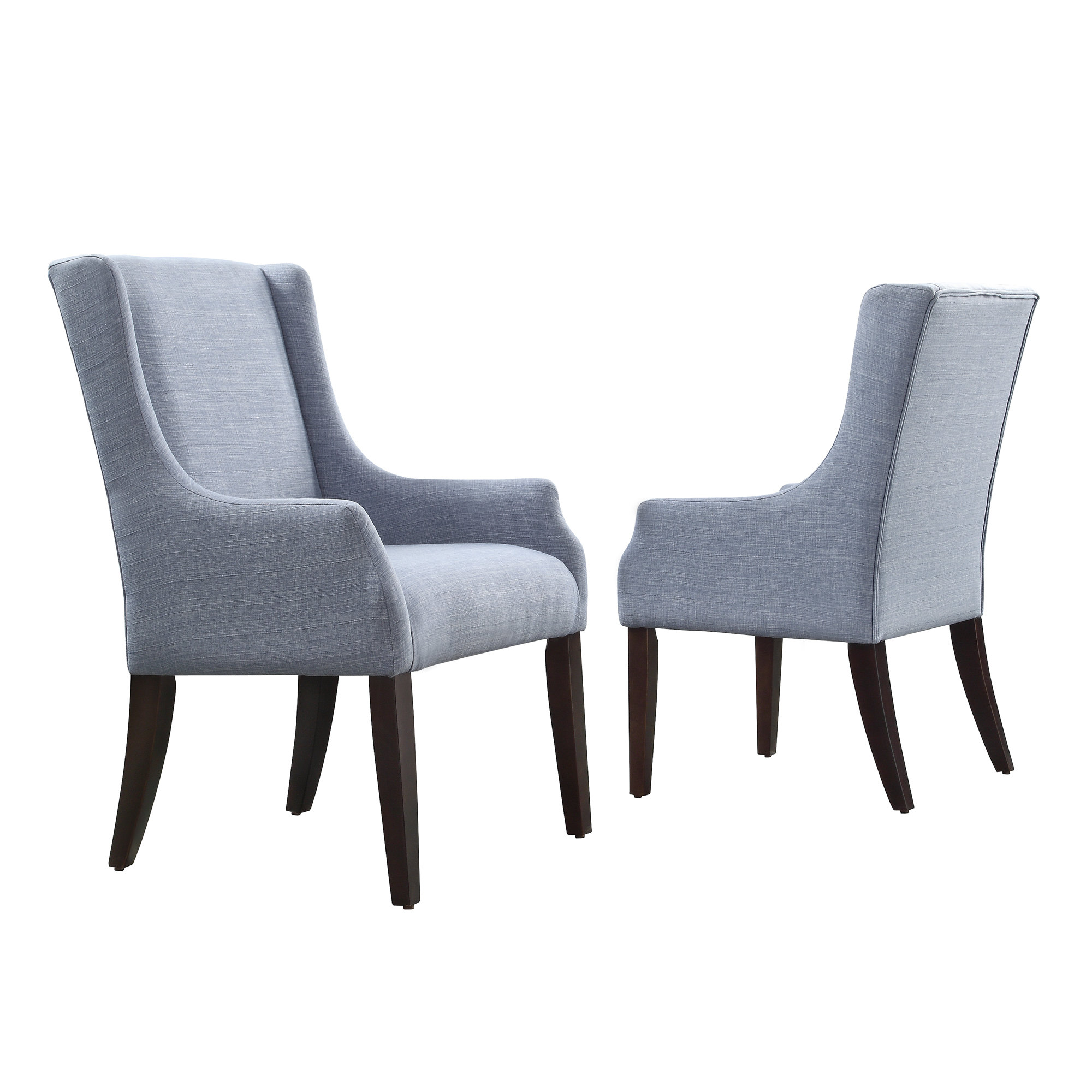 Tinley Linen Sloped Arm Chair Wayfair