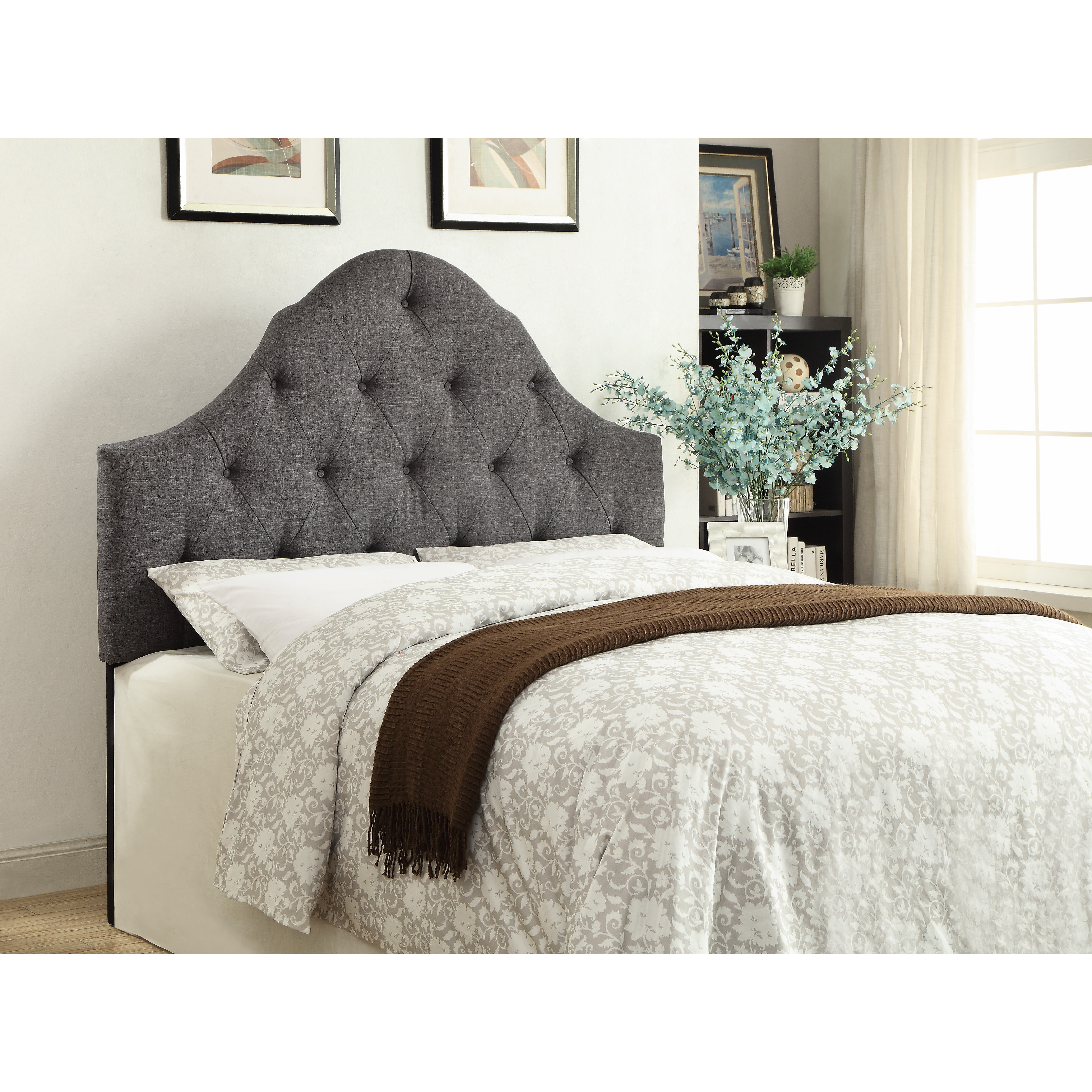 Neiman Upholstered Curved Headboard Wayfair