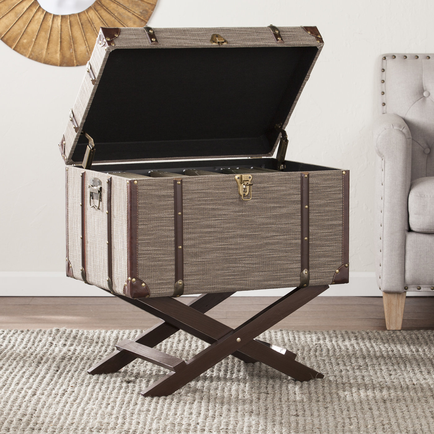 Apatow Linen File Storage Trunk Wayfair