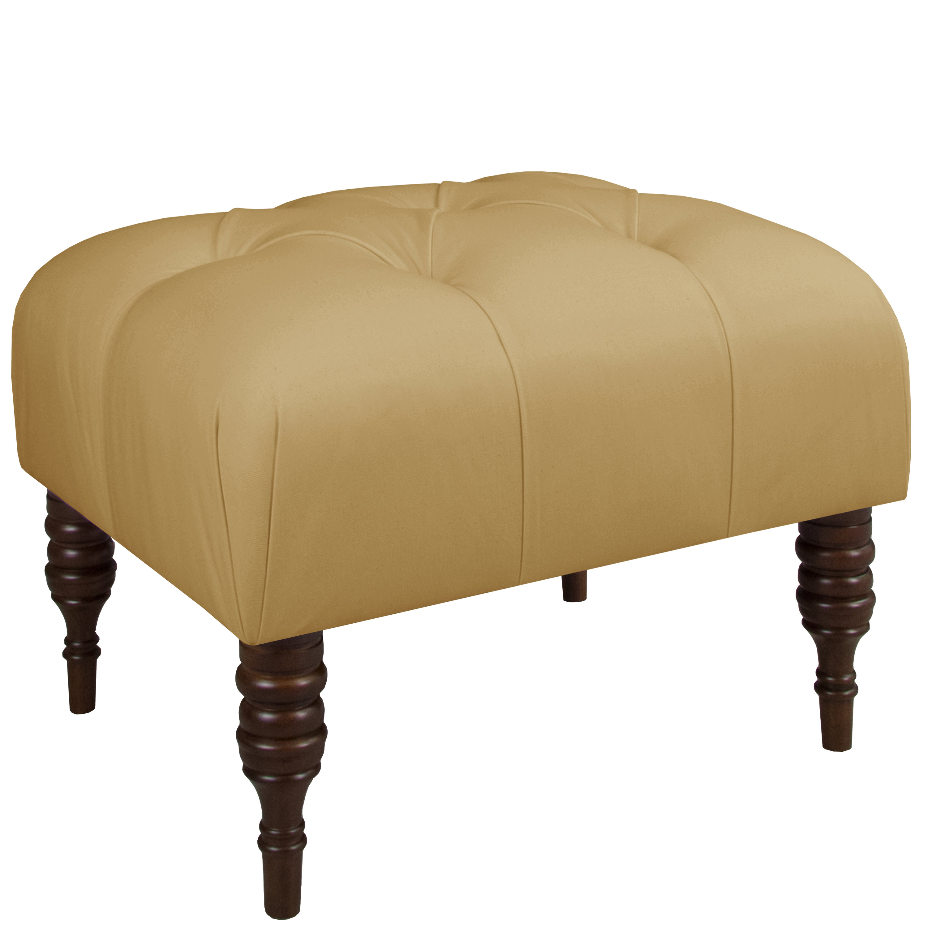 Twill Tufted Ottoman Wayfair