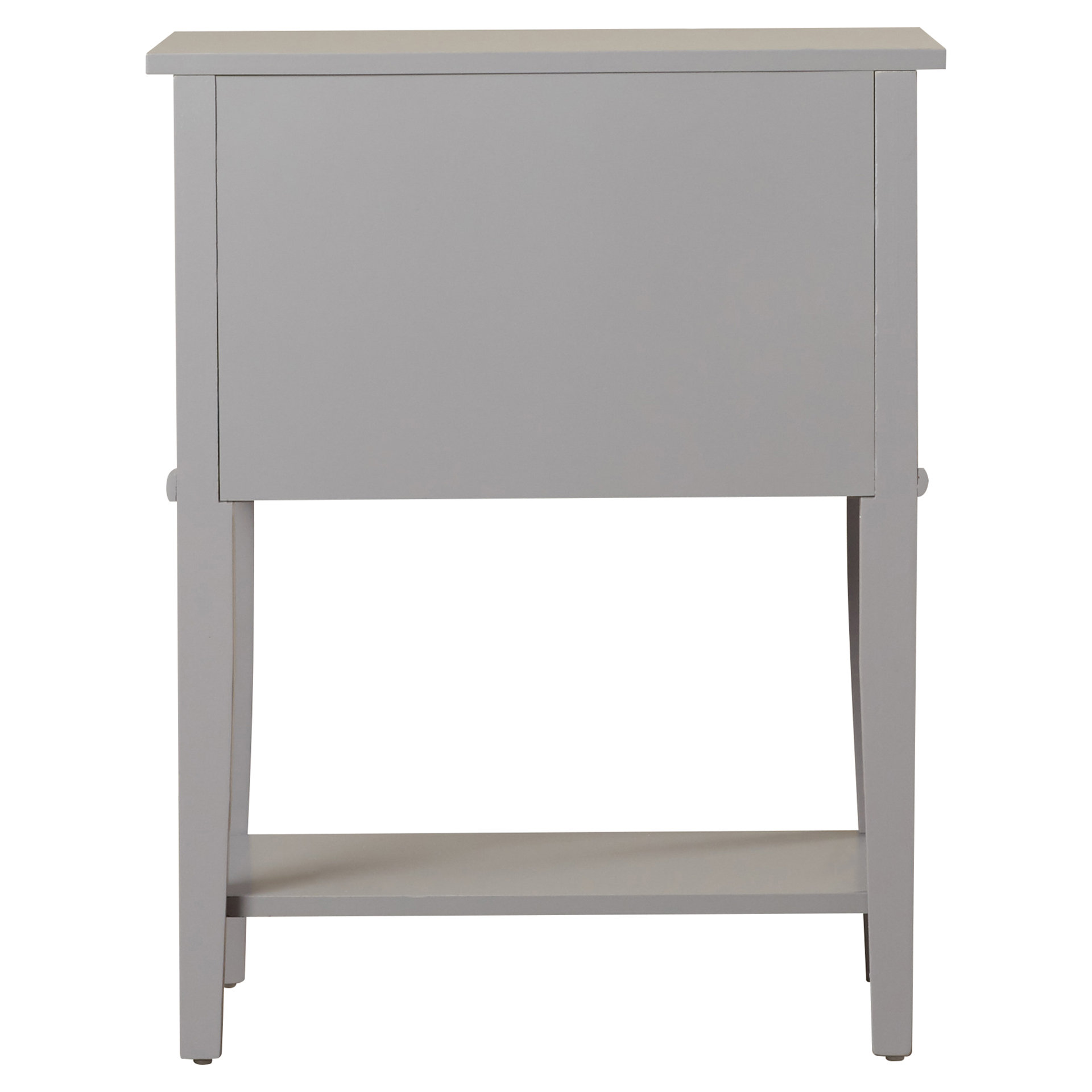 Alcott Hill Grey 2 Drawer End Table & Reviews Wayfair