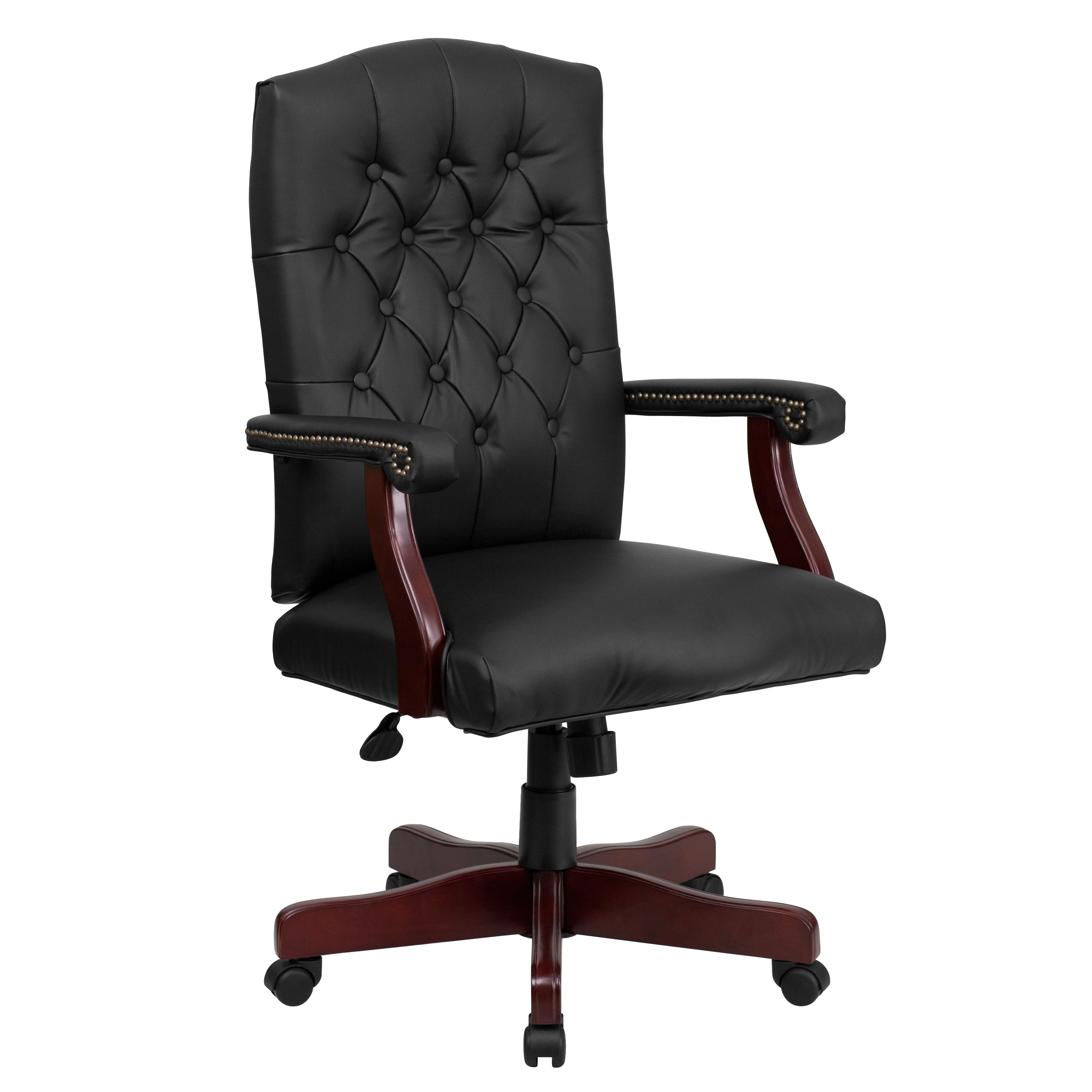 Alcott Hill Kirkland Swivel Leather Office Chair & Reviews Wayfair