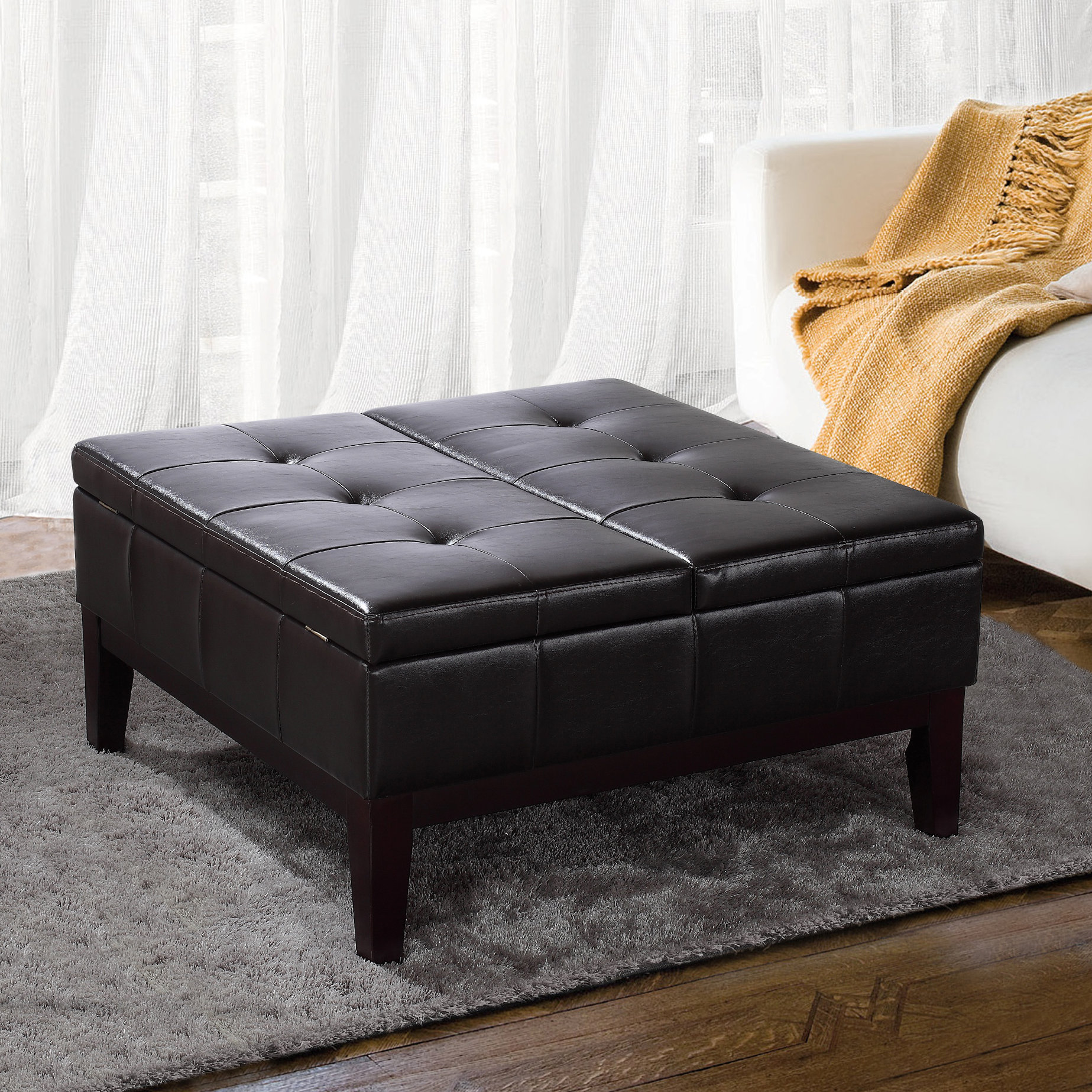 Square Coffee Table Ottoman Joss & Main