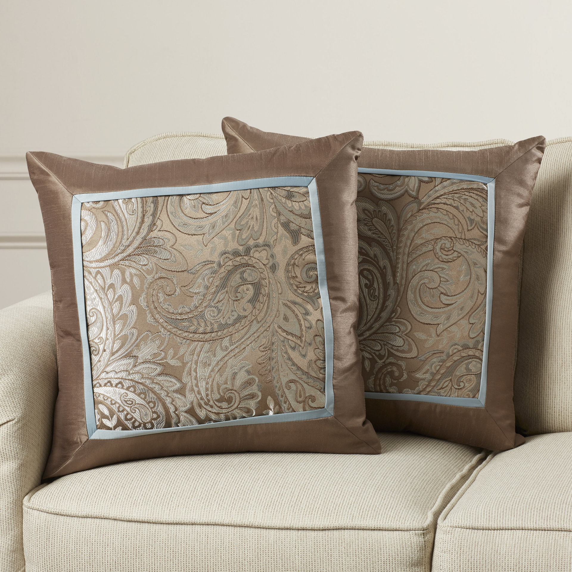 Alcott Hill Pokanoket Jacquard Faux Silk Throw Pillow & Reviews Wayfair