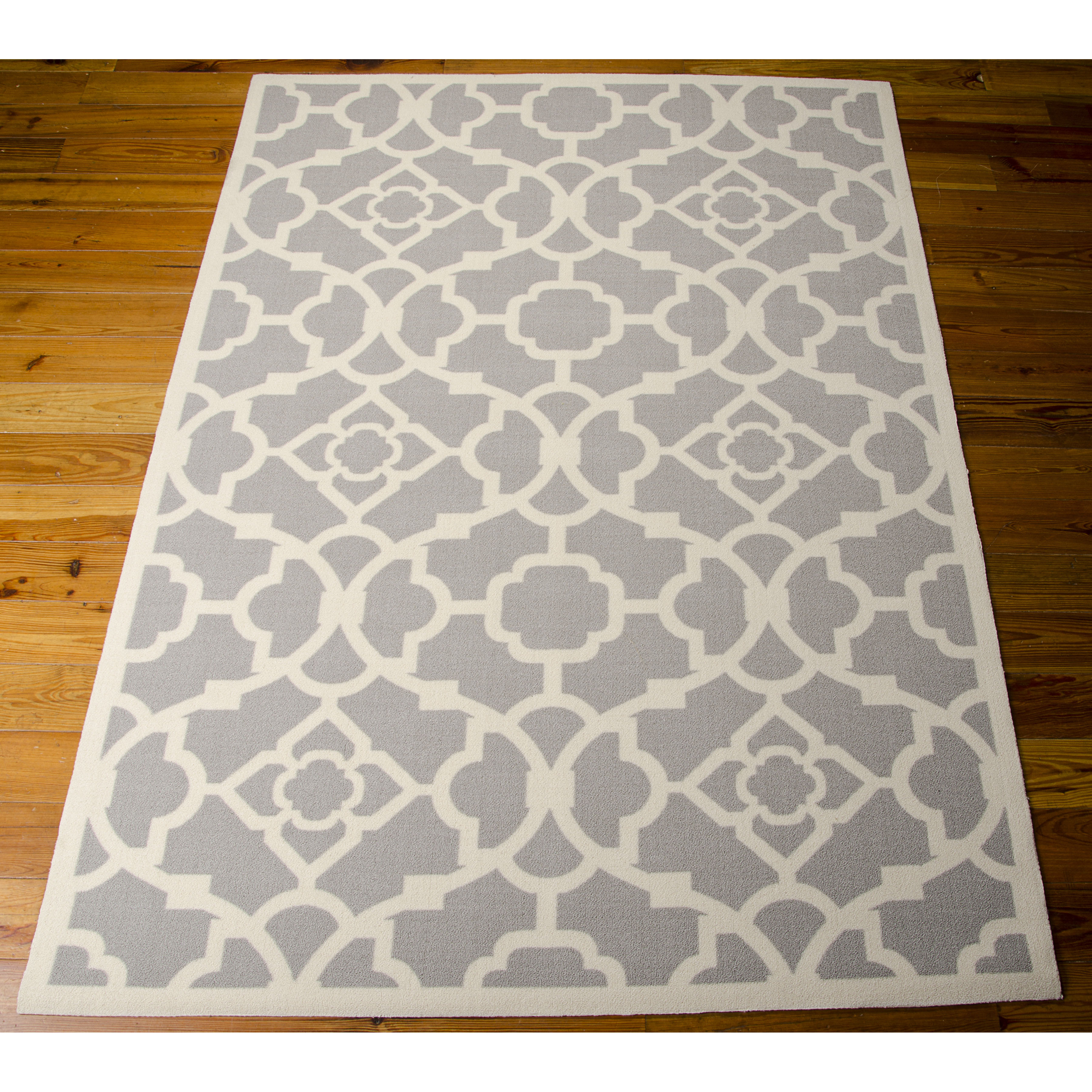 Kenton Gray/White Indoor/Outdoor Area Rug Wayfair