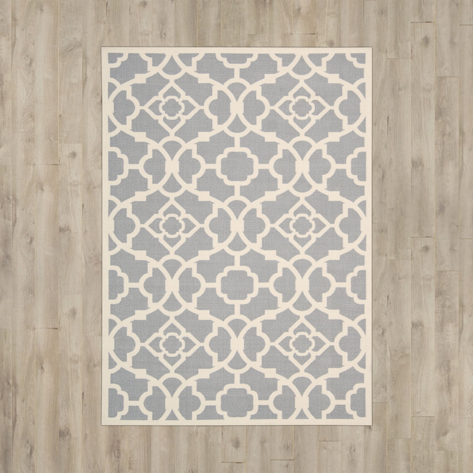 Kenton Gray/White Indoor/Outdoor Area Rug Wayfair