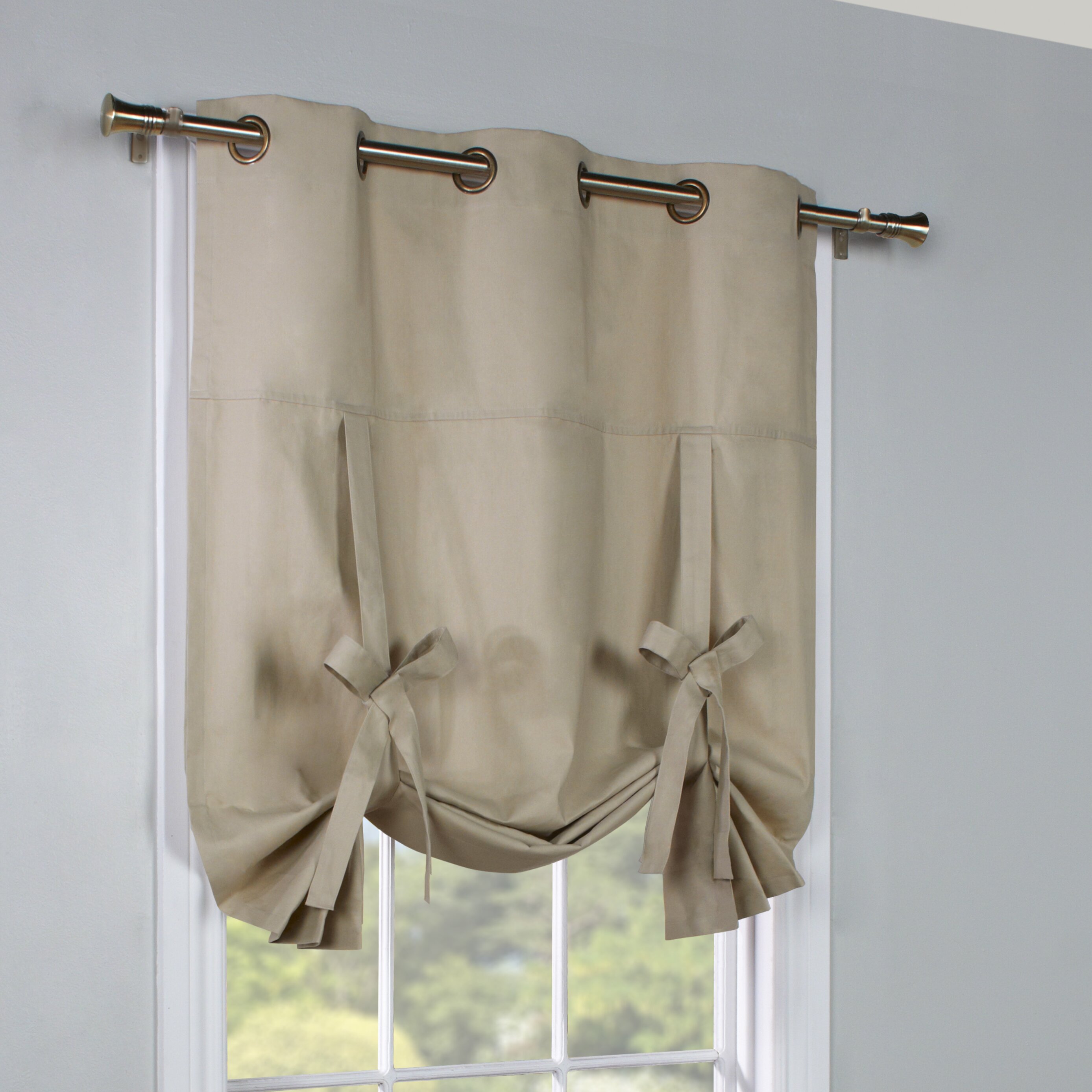 Curtain Grommet TieUp Single Curtain Panel  Wayfair