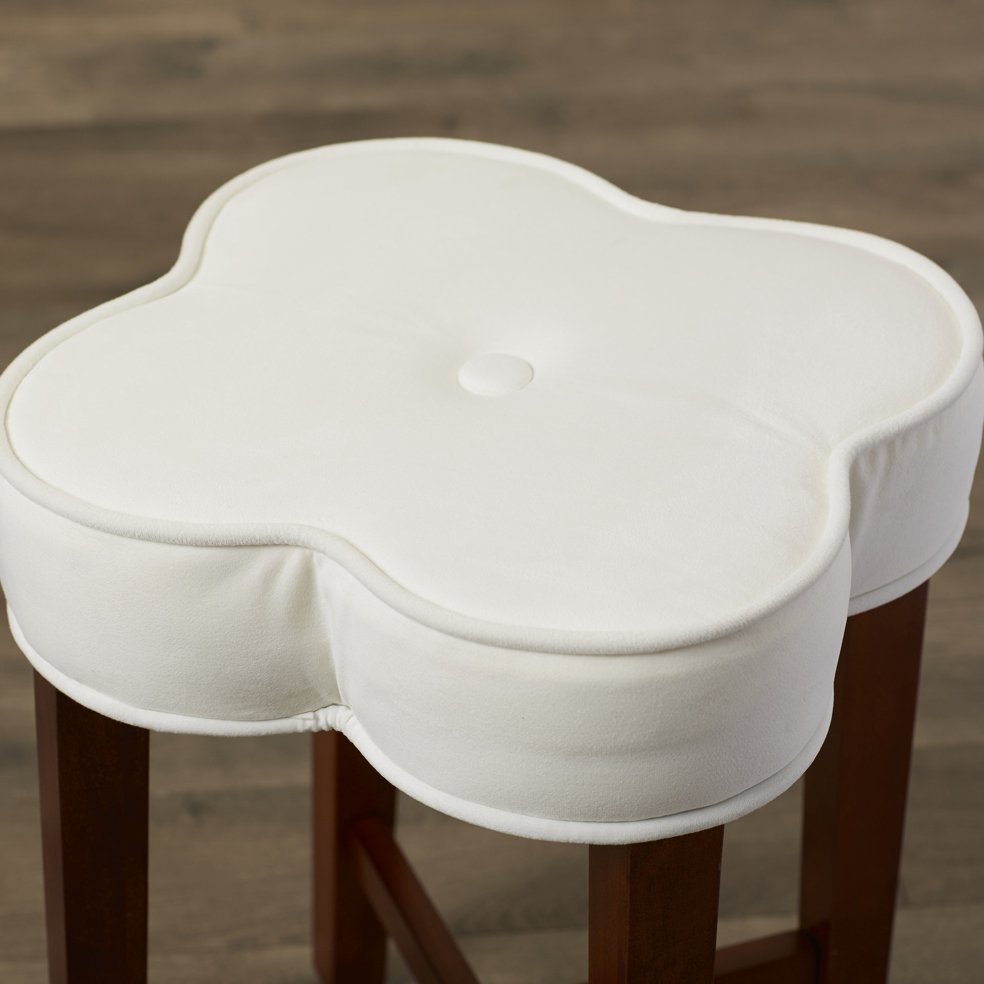 Carter Vanity Stool in Distressed Cherry Wayfair