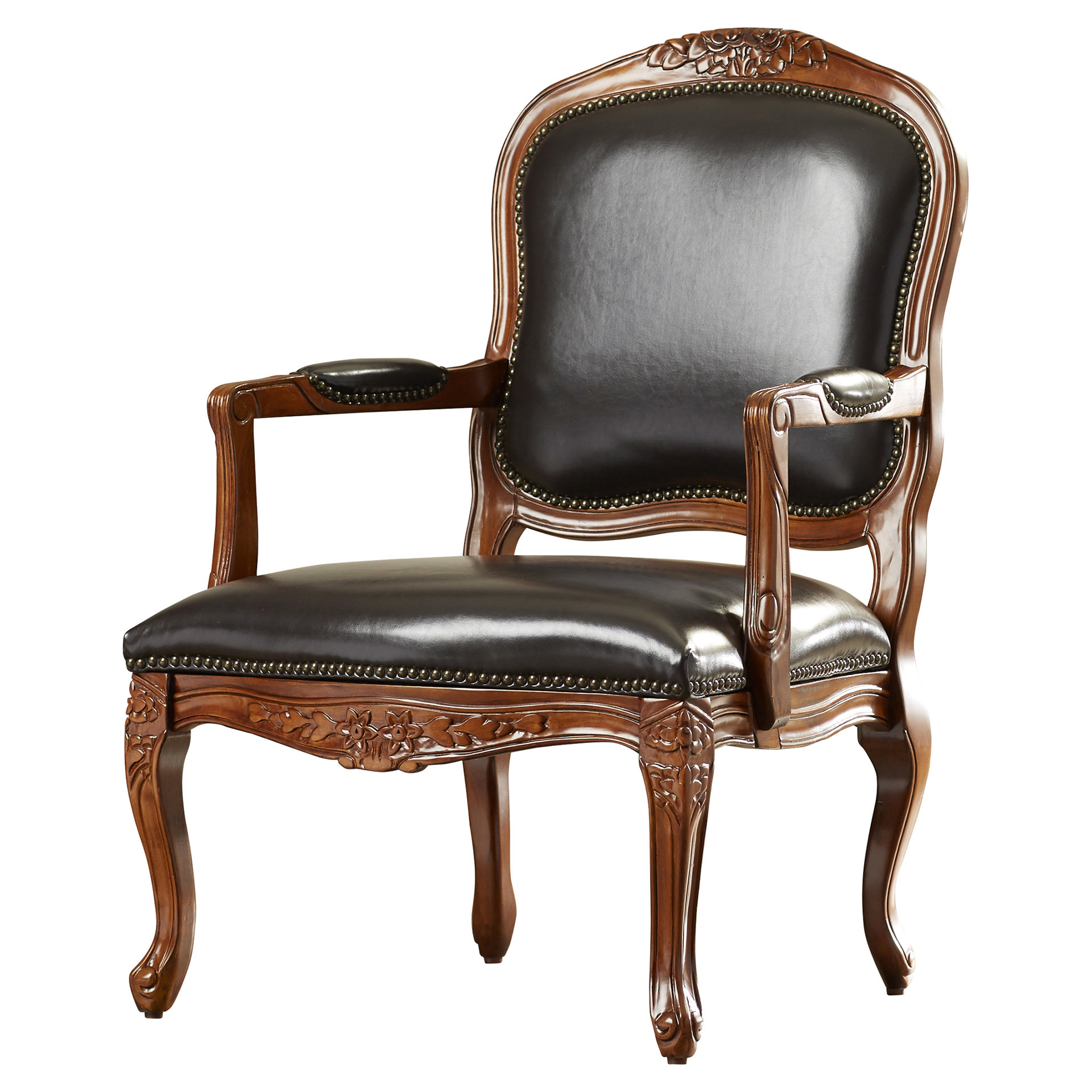 Margarite Faux Leather Arm Chair | Wayfair