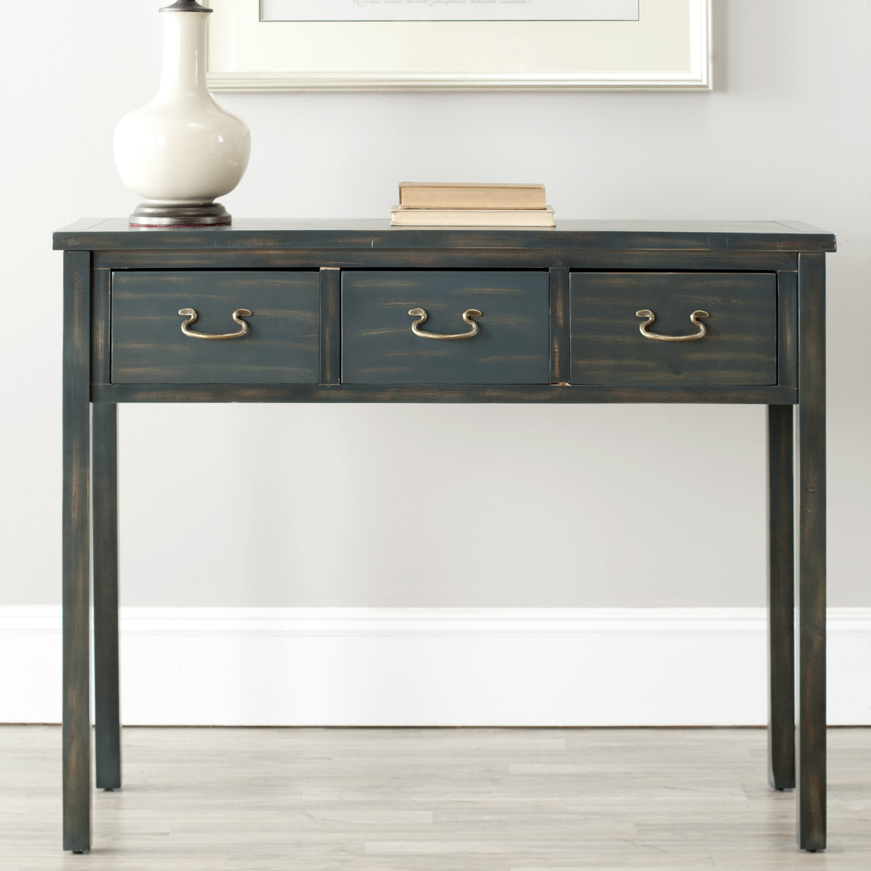 Charlton Home Robinwood 3 Drawer Console Table & Reviews Wayfair