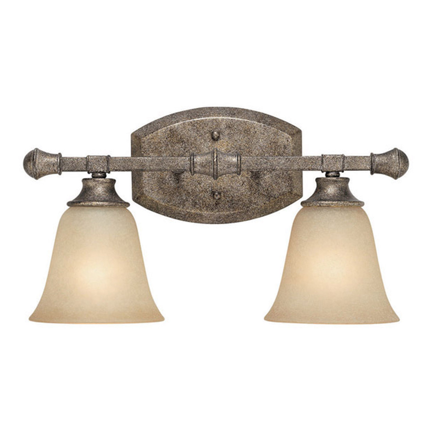 Charlton Home Lindenwood 2 Light Bath Vanity Light in Creek Stone & Reviews Wayfair
