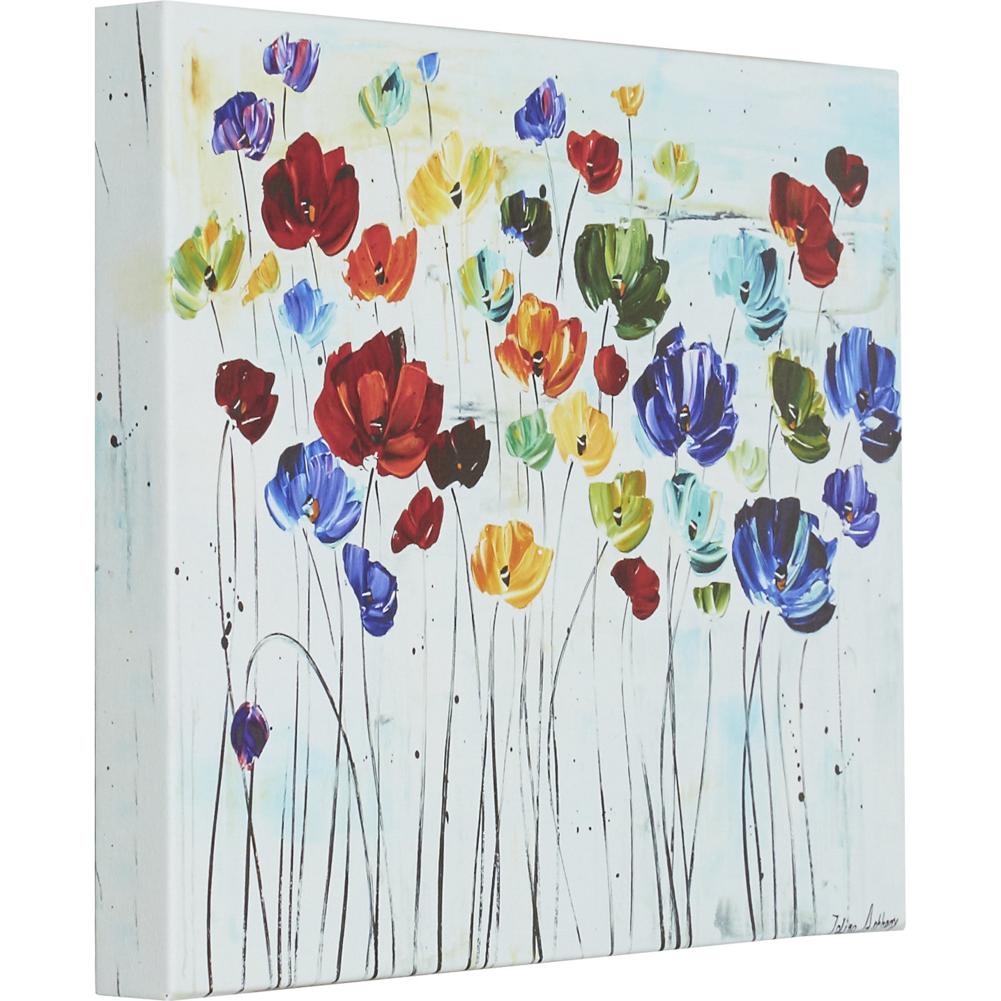 Lilies Painting Print on Canvas Wayfair