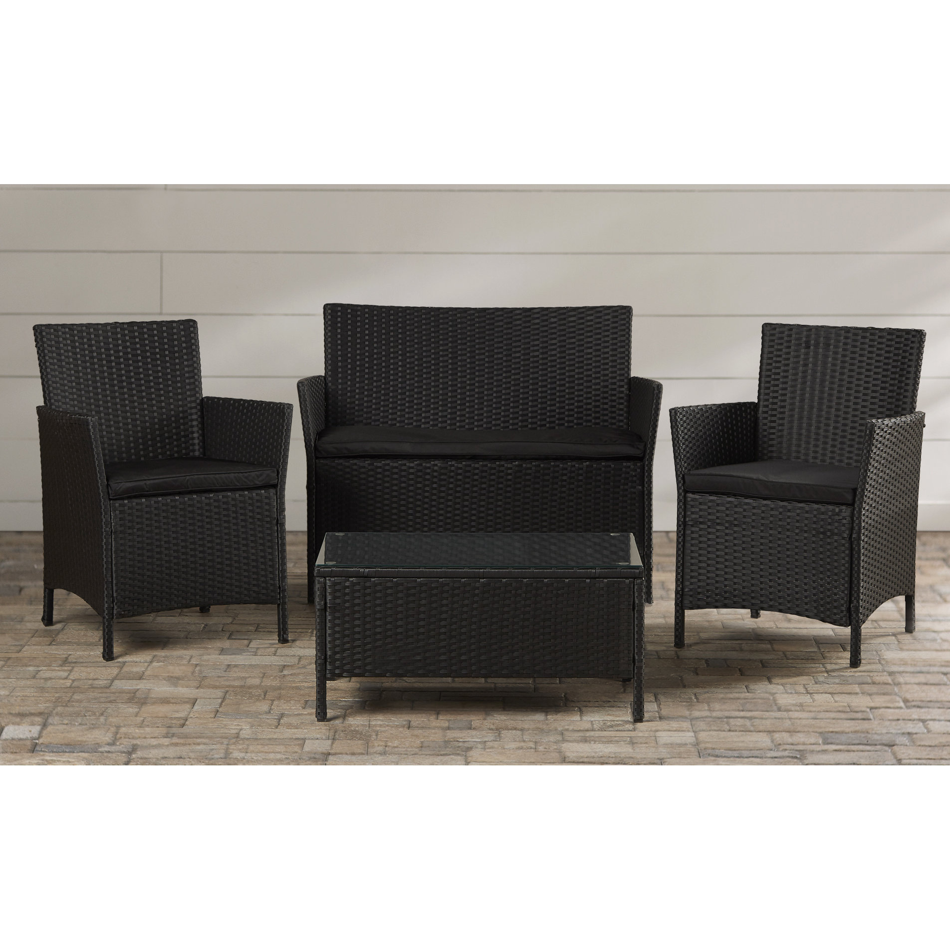 Jamaica 4 Piece Seating Group with Cushions Wayfair