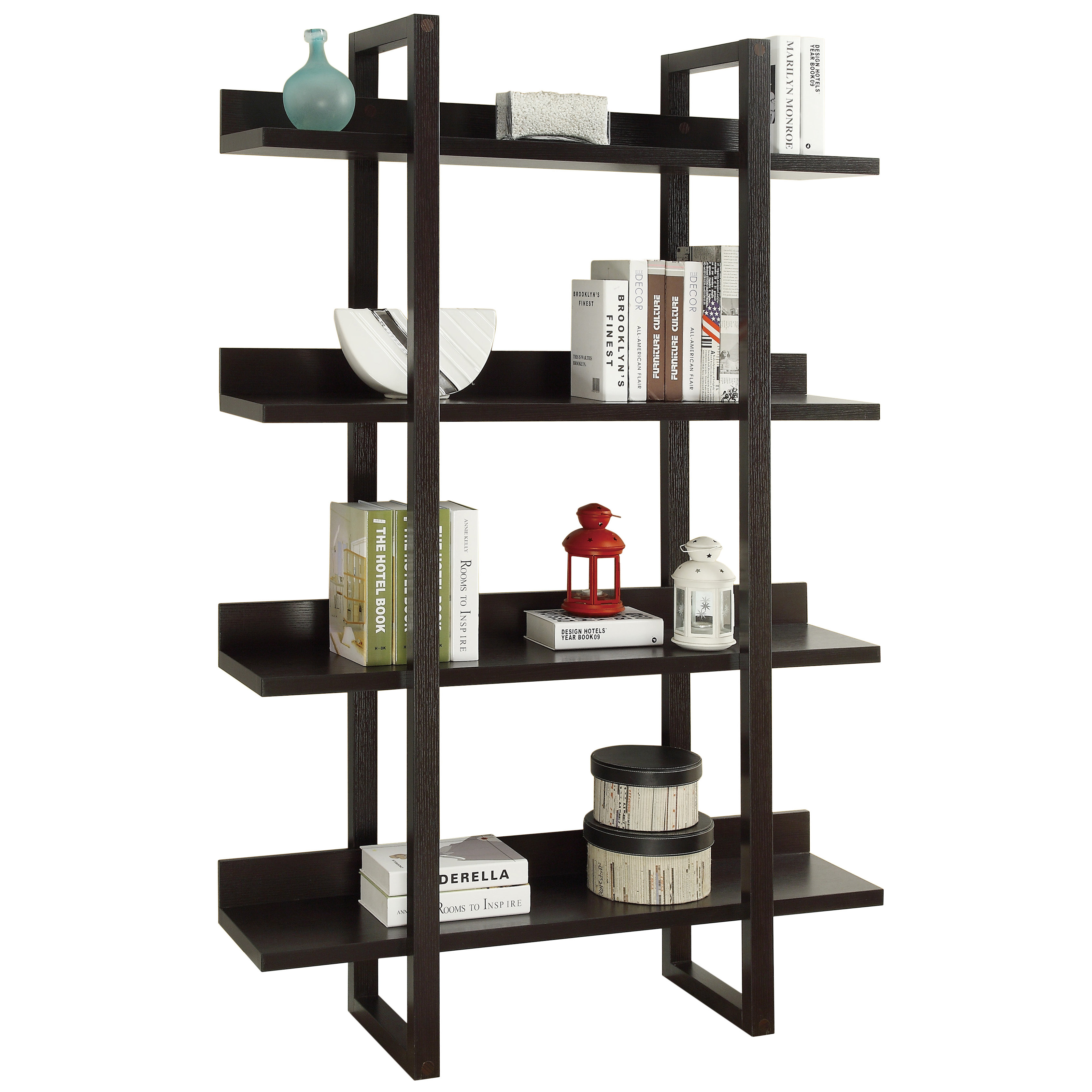 Brayden Studio Pinney 4 Shelf 71" Accent Shelves & Reviews Wayfair