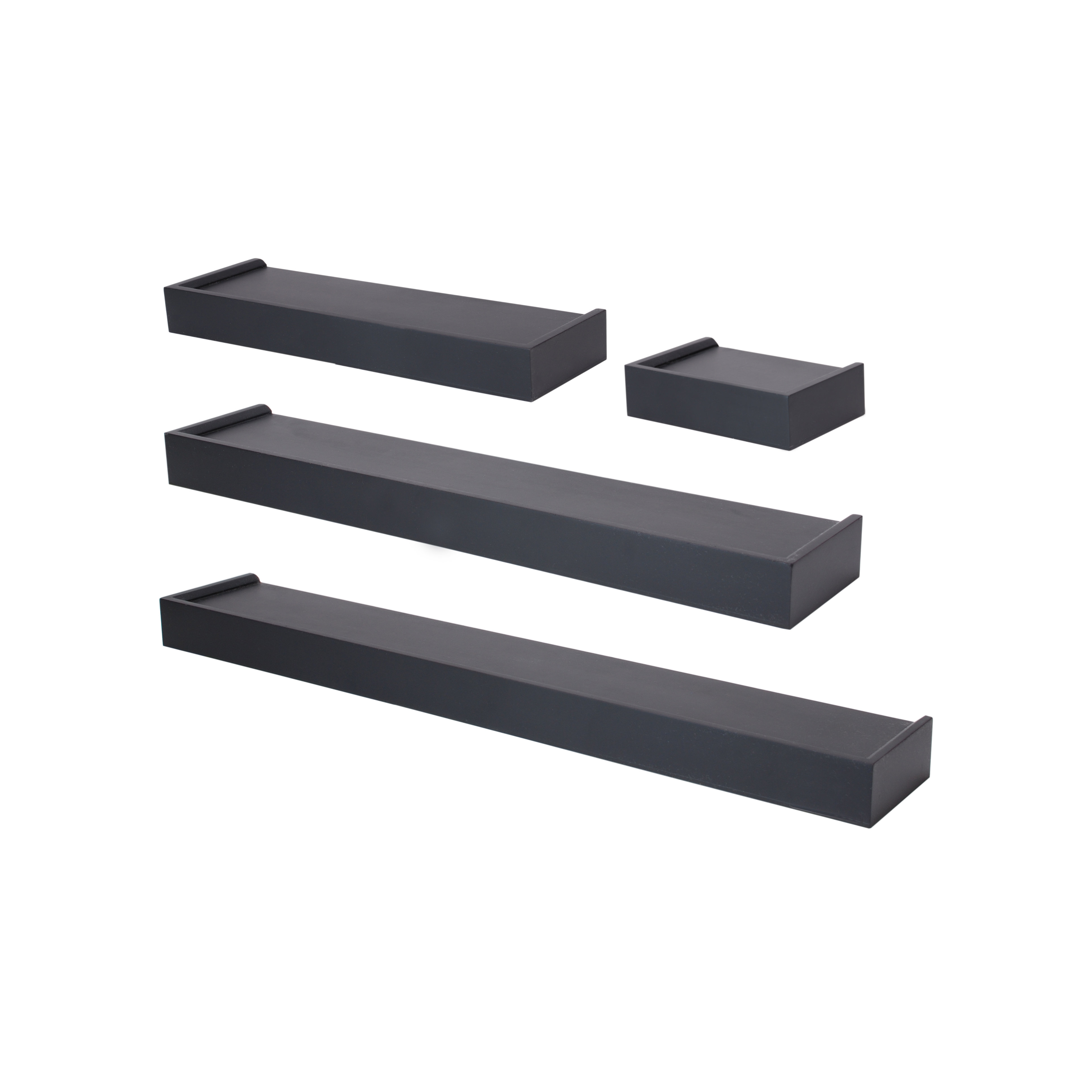 Brayden Studio 4 Piece Floating Wall Shelf Set & Reviews Wayfair