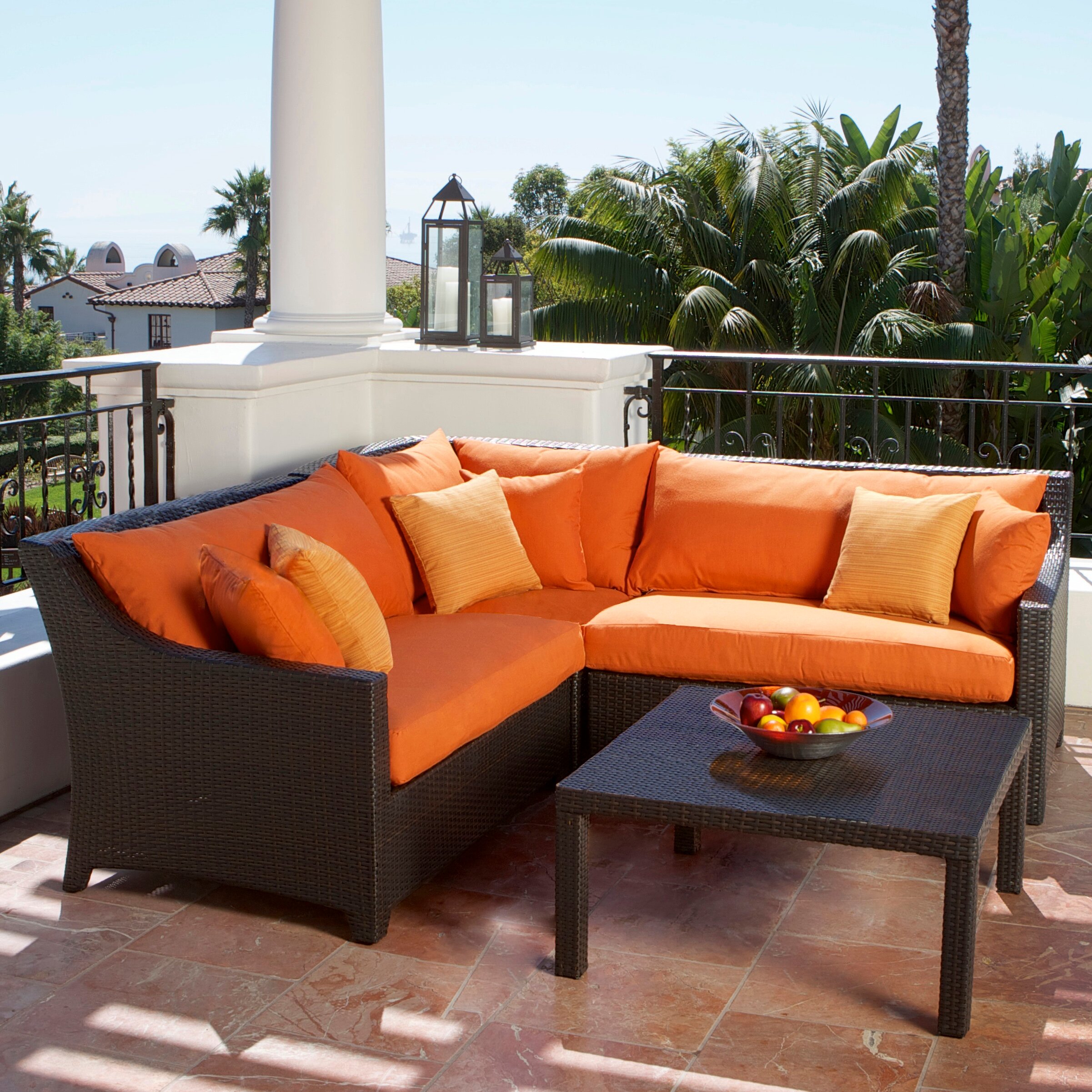 4-Piece Cabo Indoor/Outdoor Sectional Set | Joss & Main