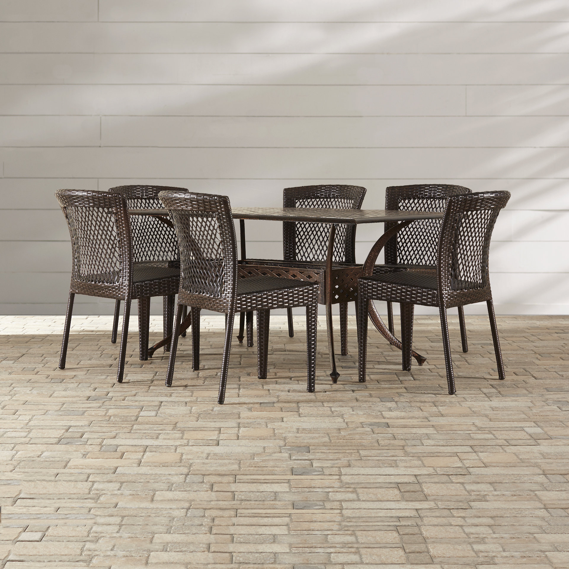 Brayden Studio Bautista 7 Piece Outdoor Dining Set & Reviews Wayfair