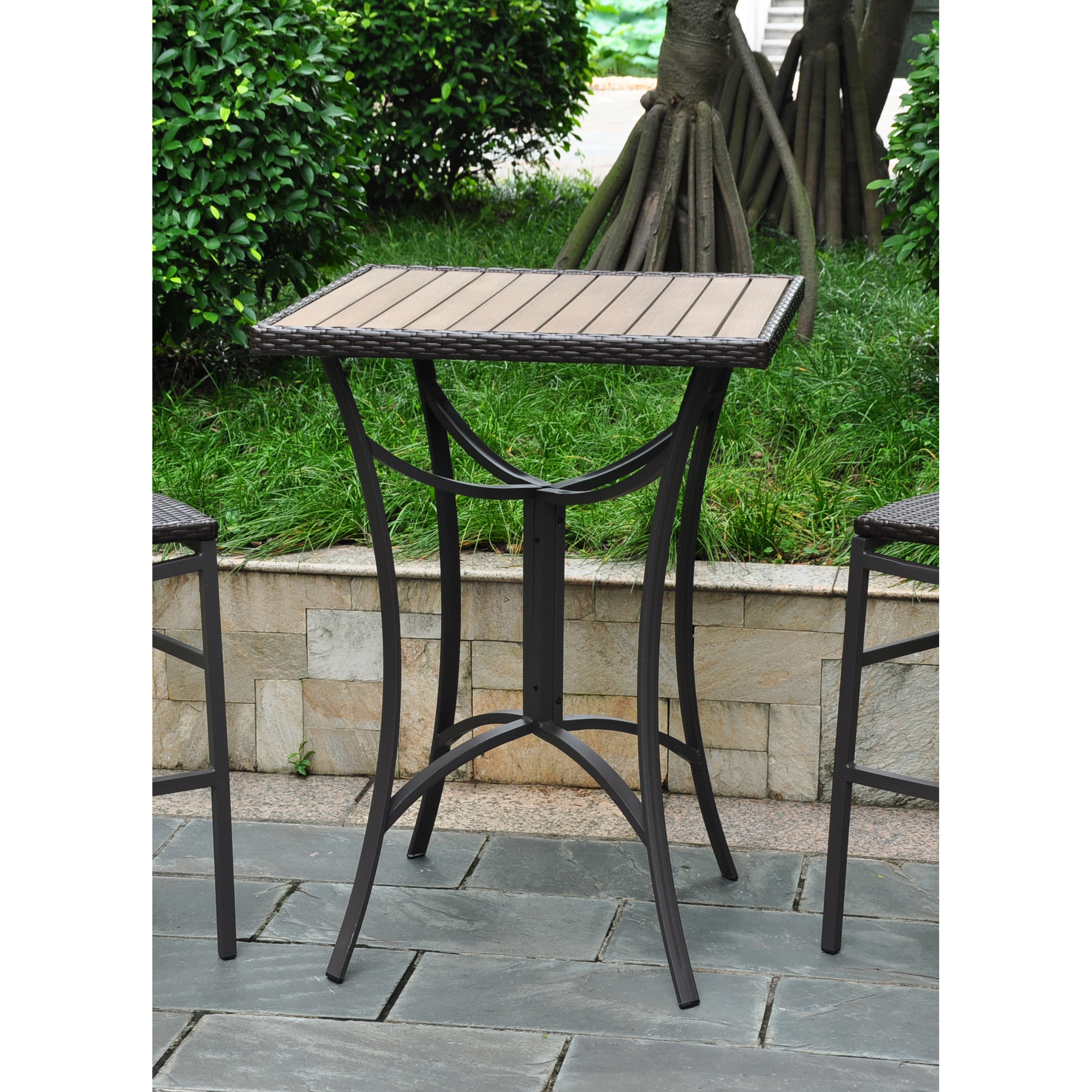 Brayden Studio Katzer Wicker Resin/Aluminum Patio Table & Reviews Wayfair