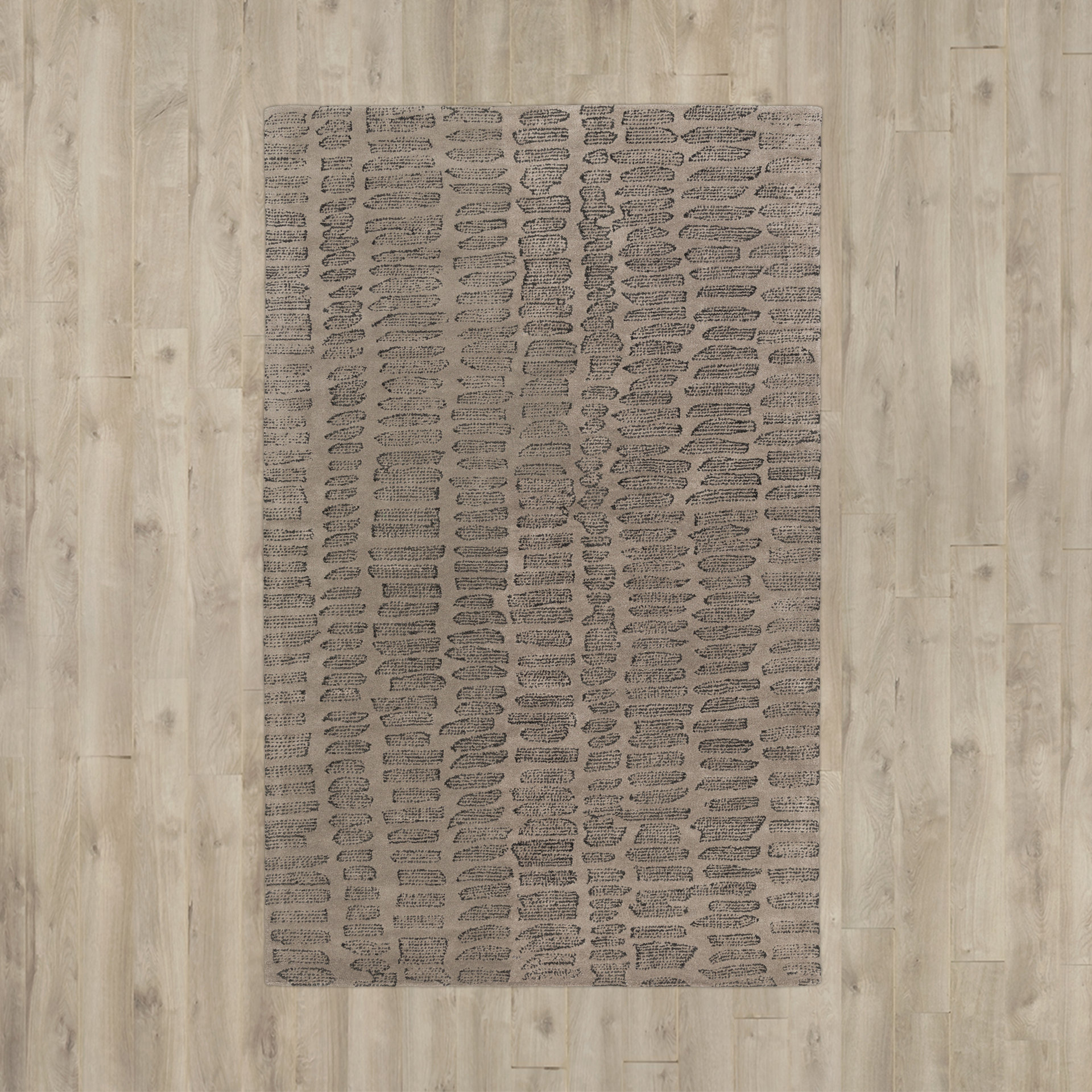 Mcnelly Gray & Charcoal Area Rug Wayfair