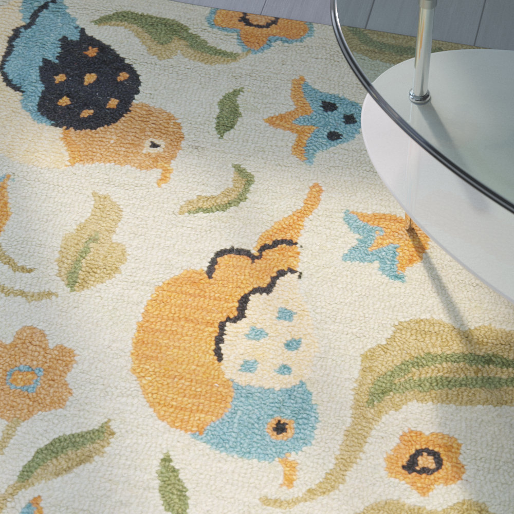 Wade Logan Aviary Blossom Bird Sage Rug & Reviews Wayfair