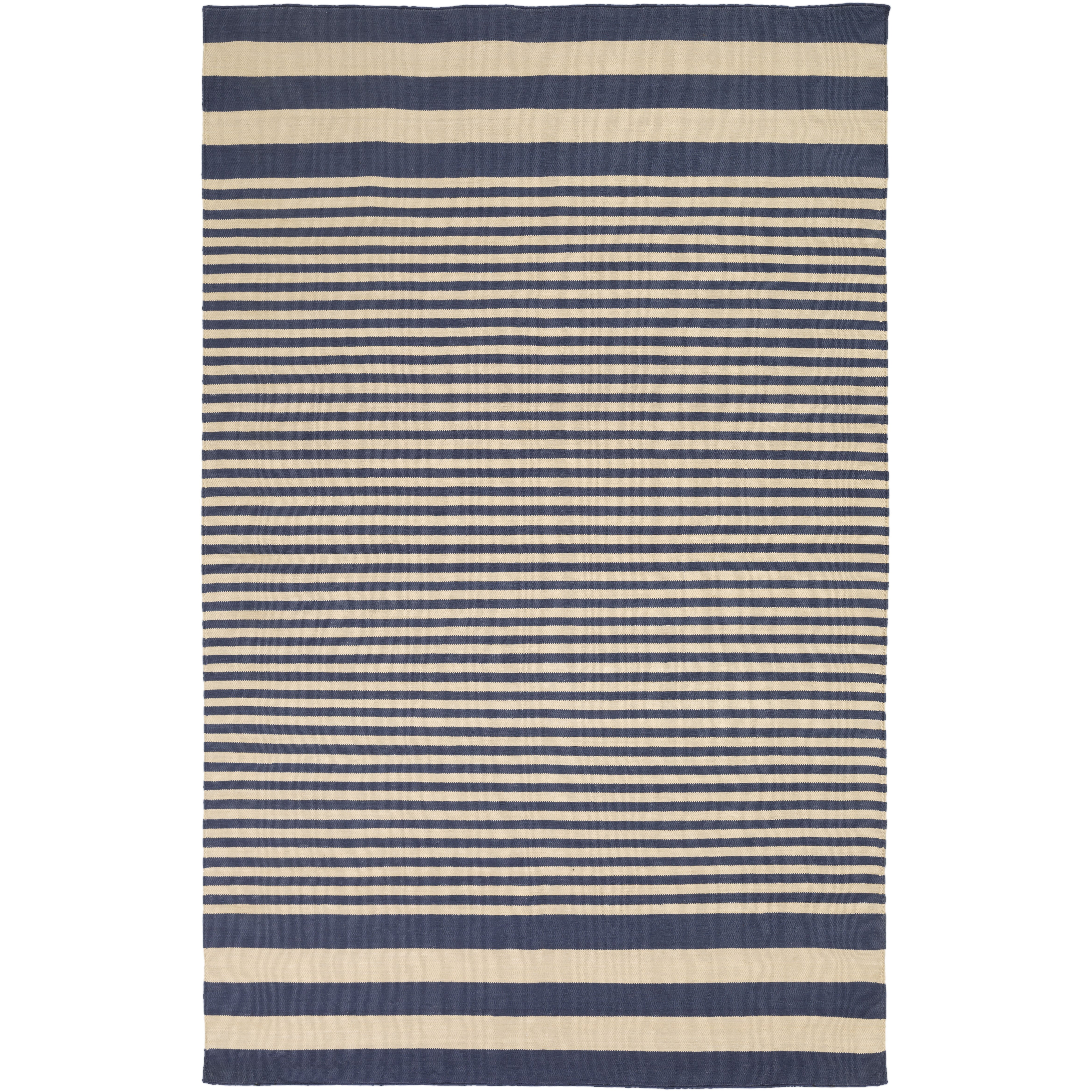 Granby Beige/Navy Stripe Area Rug Wayfair