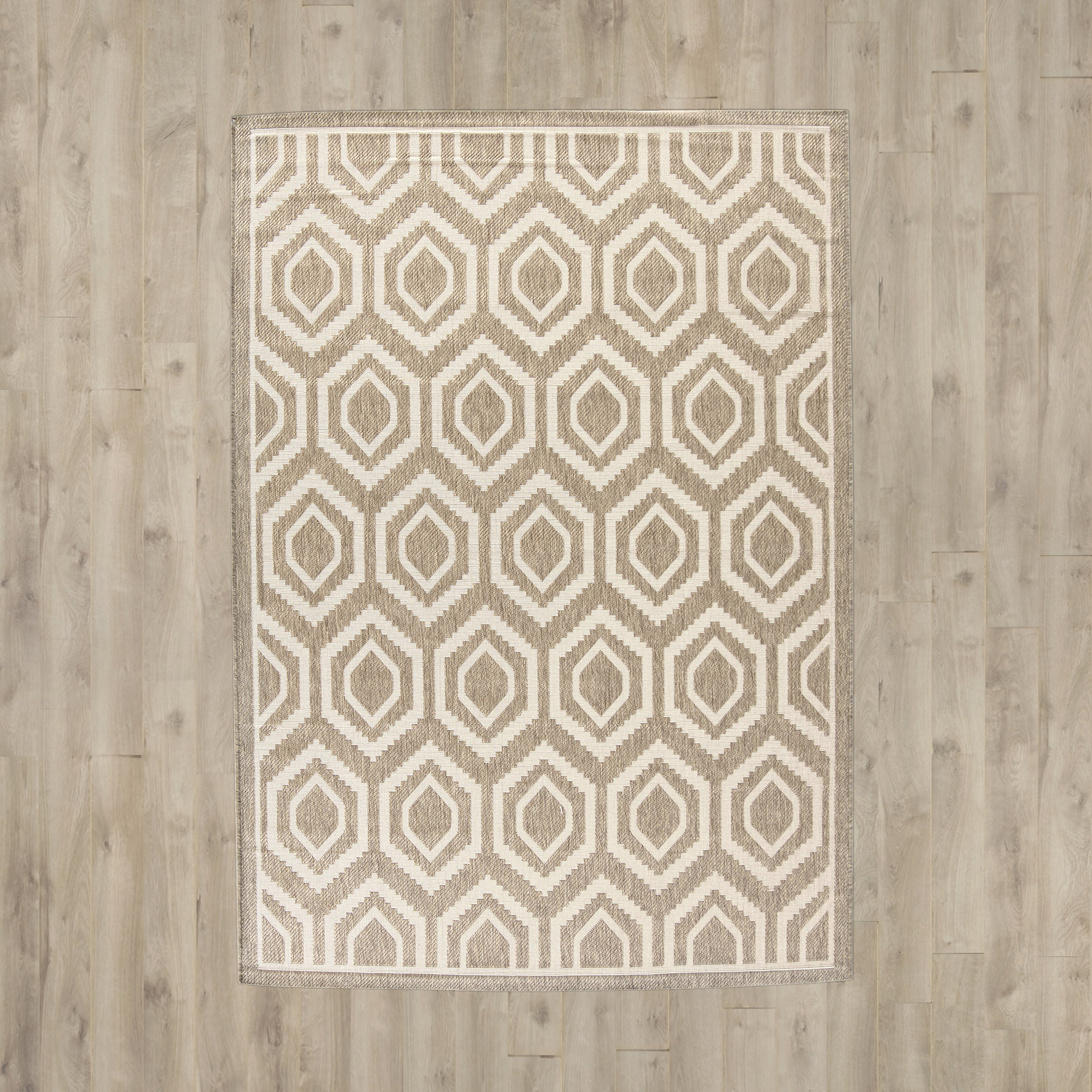 Miami Indoor/Outdoor Brown/Bone Area Rug Wayfair