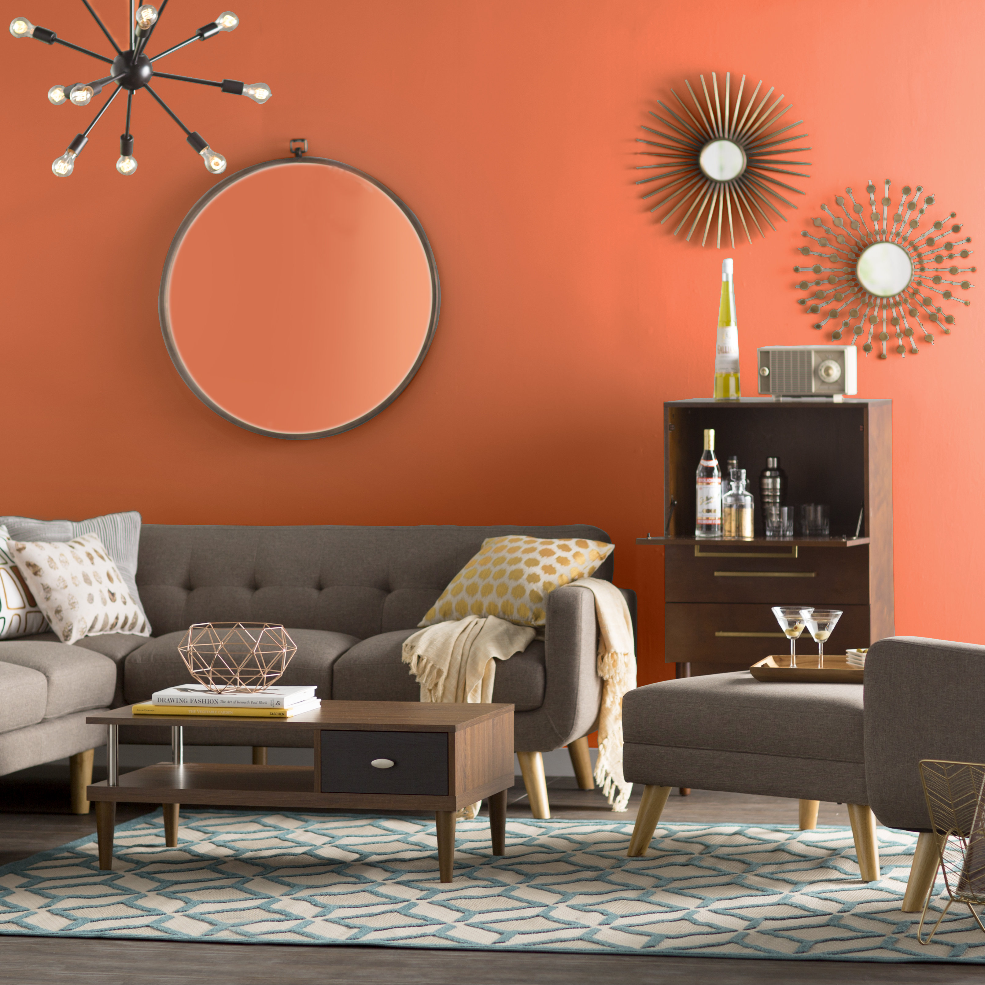 Leslie 110.7" Tufted Sectional Sofa Joss & Main