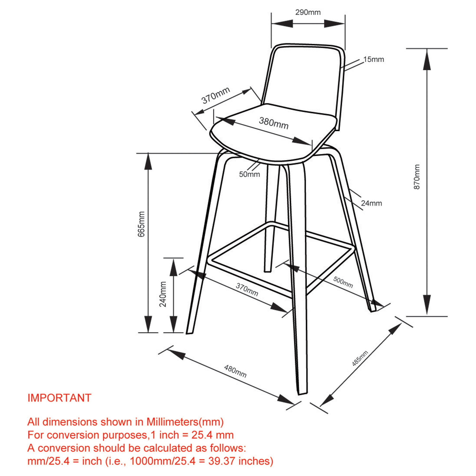 What size bar stool for a 42 inch counter