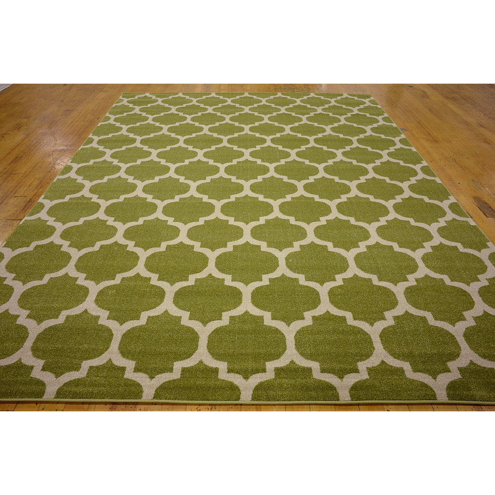 Unique Loom Trellis Green Indoor Area Rug & Reviews Wayfair