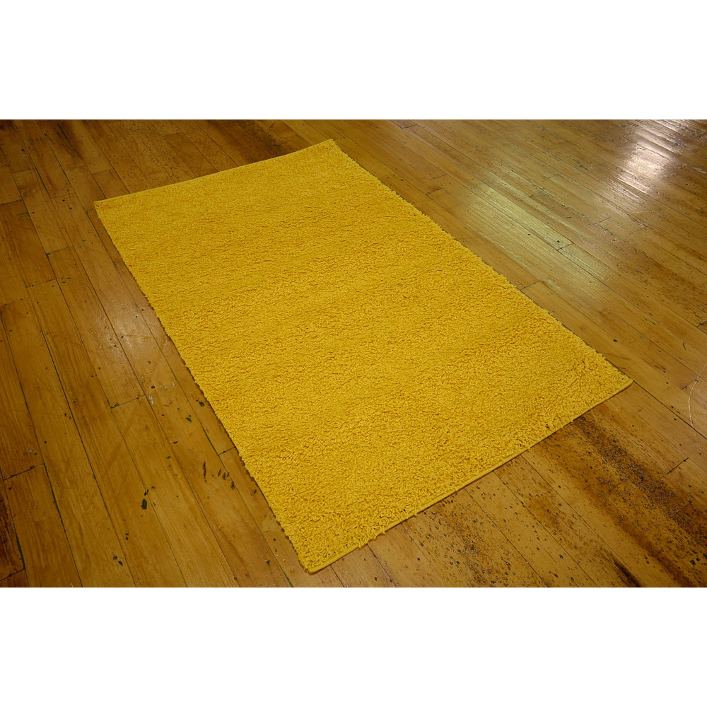 Unique Loom Solo Dark Yellow Area Rug & Reviews Wayfair