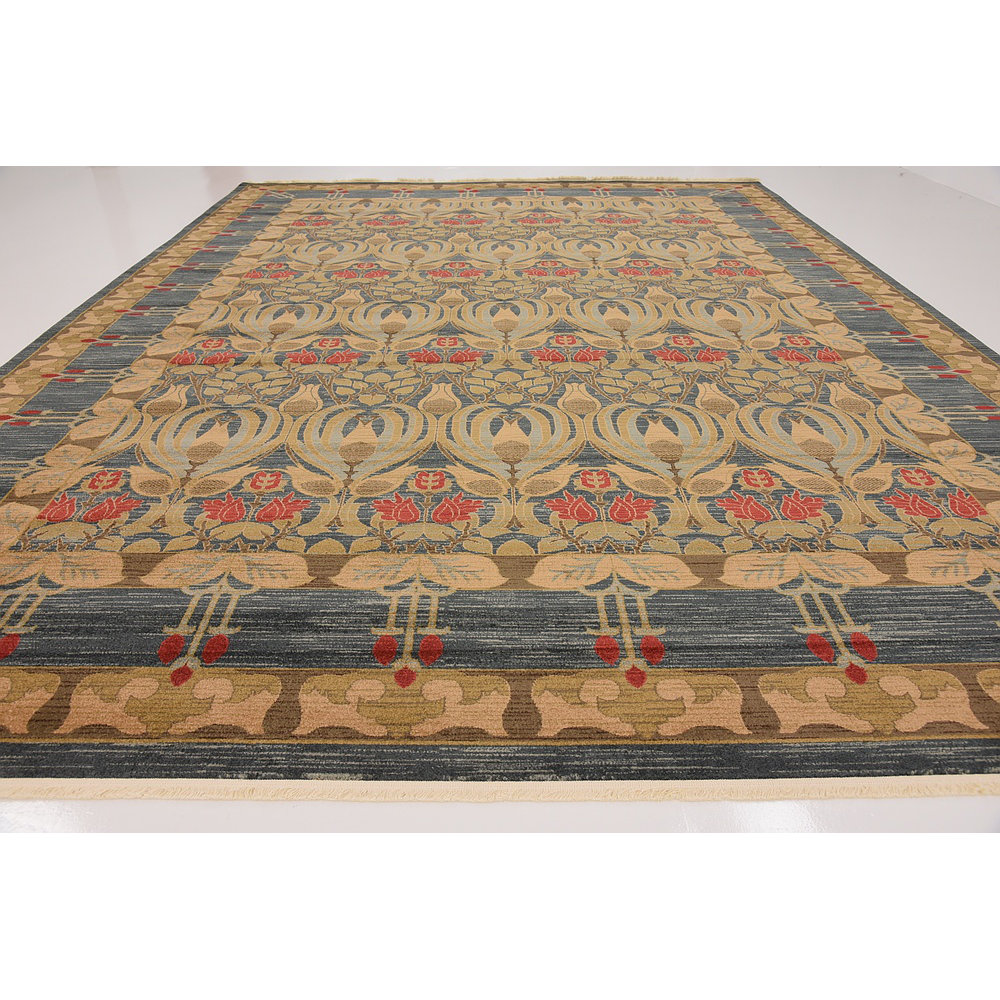 Heritage Navy Blue Area Rug Wayfair