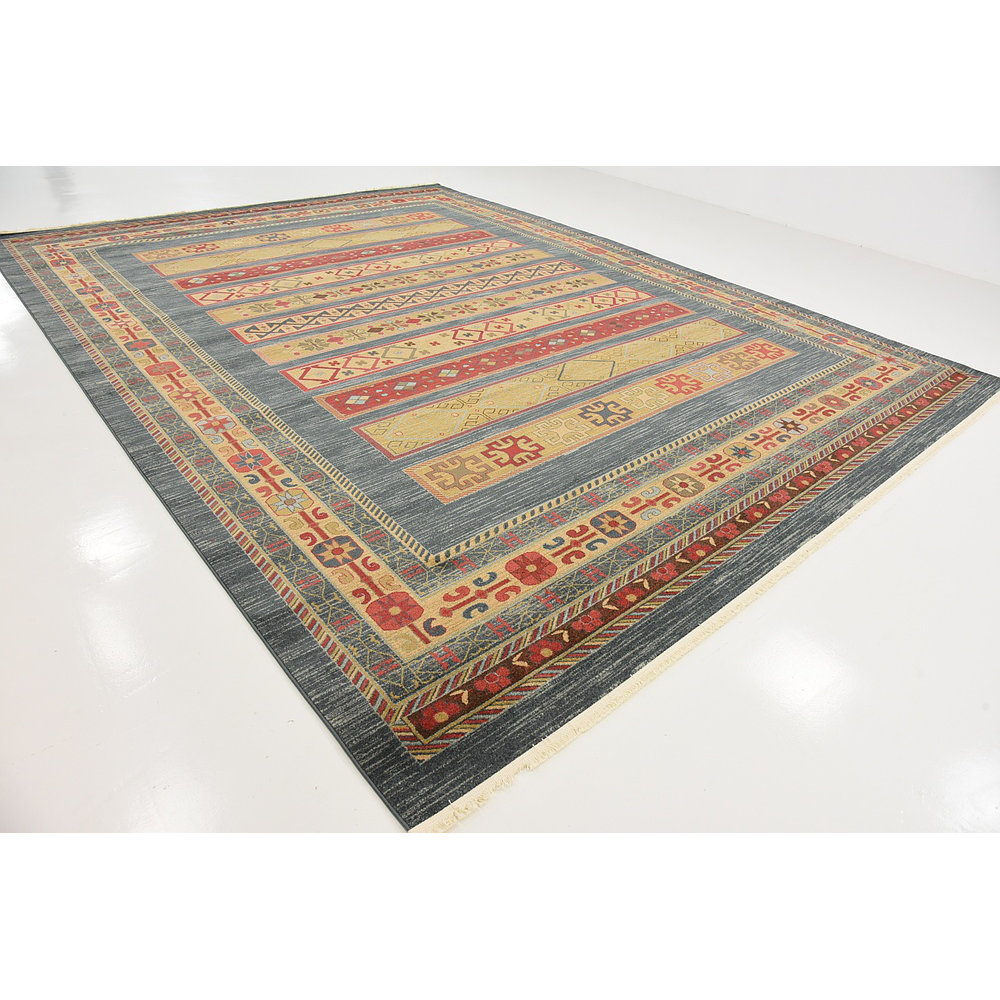 Unique Loom Nomad Blue Area Rug & Reviews Wayfair