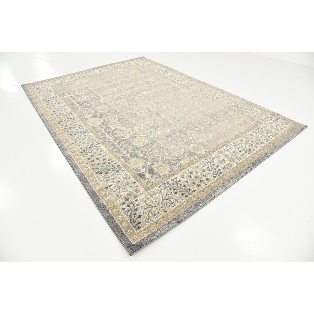 Unique Loom Salzburg Gray Area Rug & Reviews Wayfair