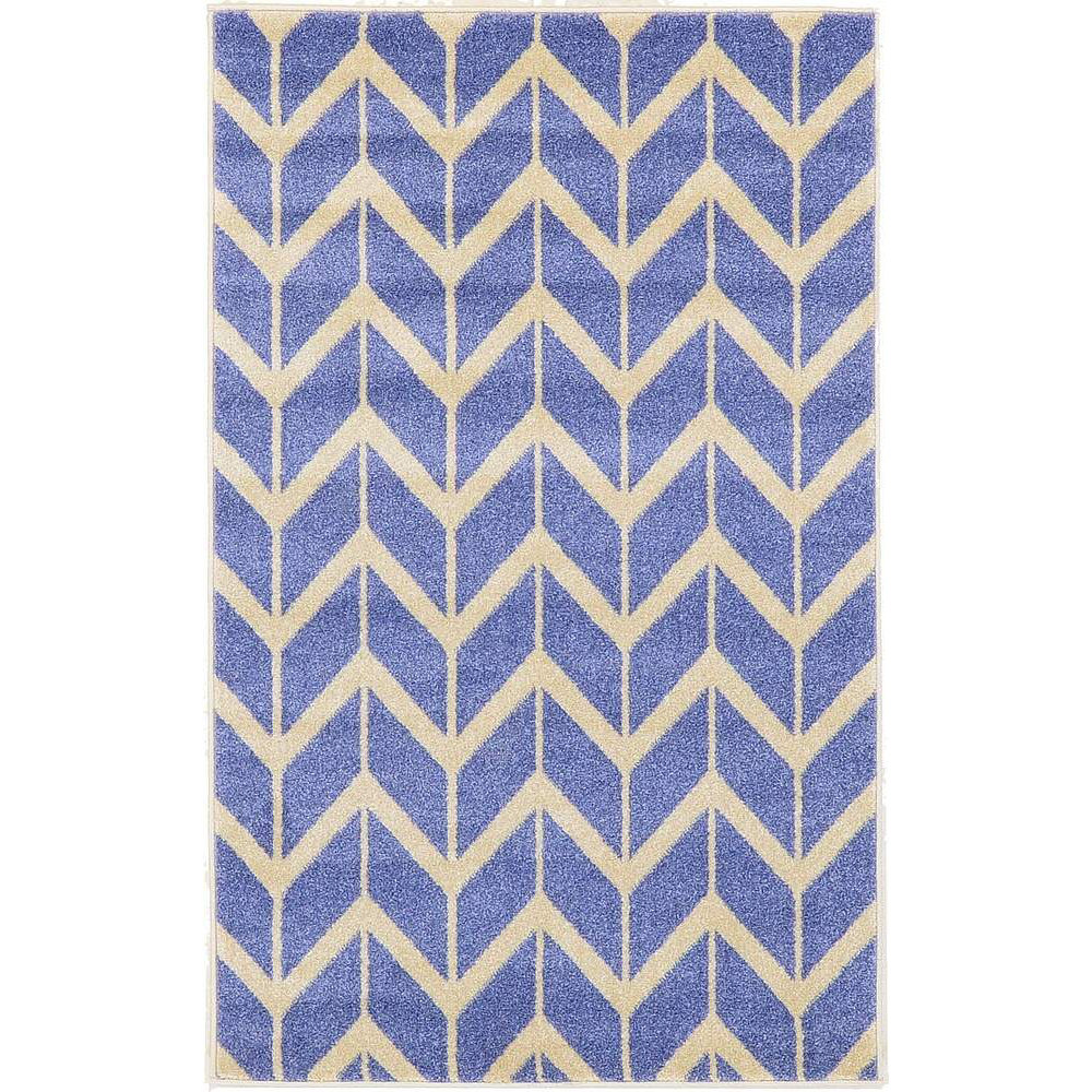Chevron Blue Area Rug Wayfair