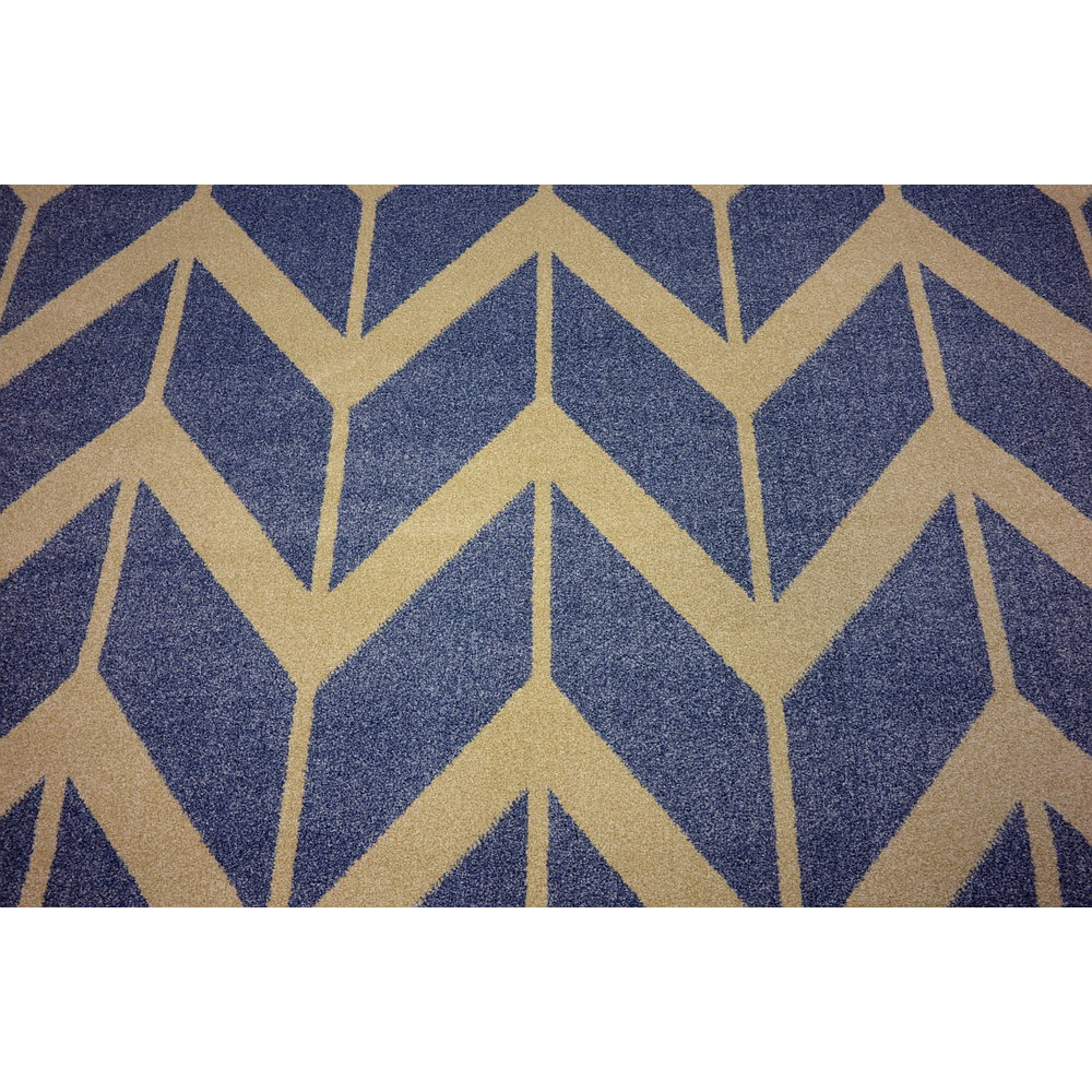 Chevron Blue Area Rug Wayfair