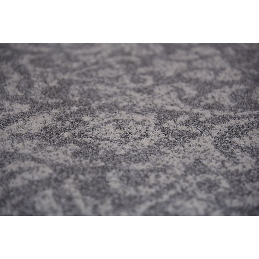 Damask Gray Area Rug Wayfair