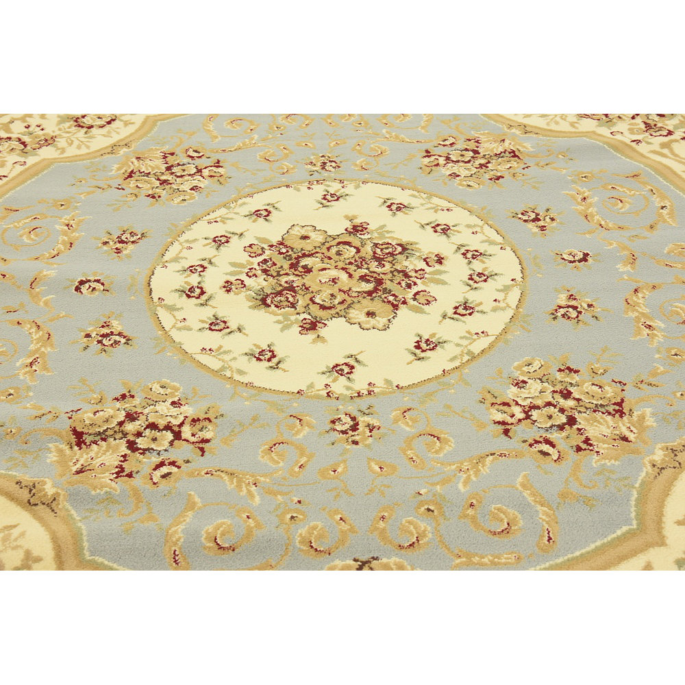 Unique Loom Versailles Light Blue Area Rug & Reviews Wayfair