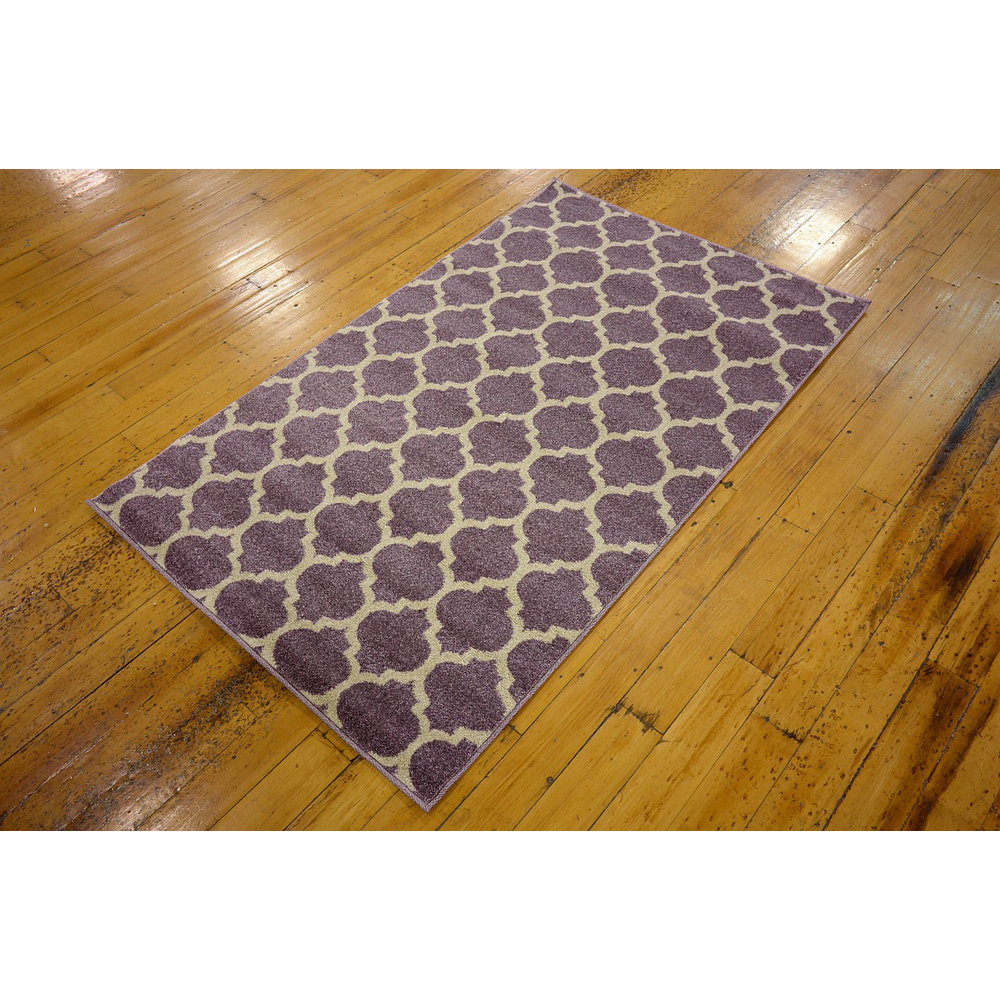 Trellis Purple Area Rug Wayfair