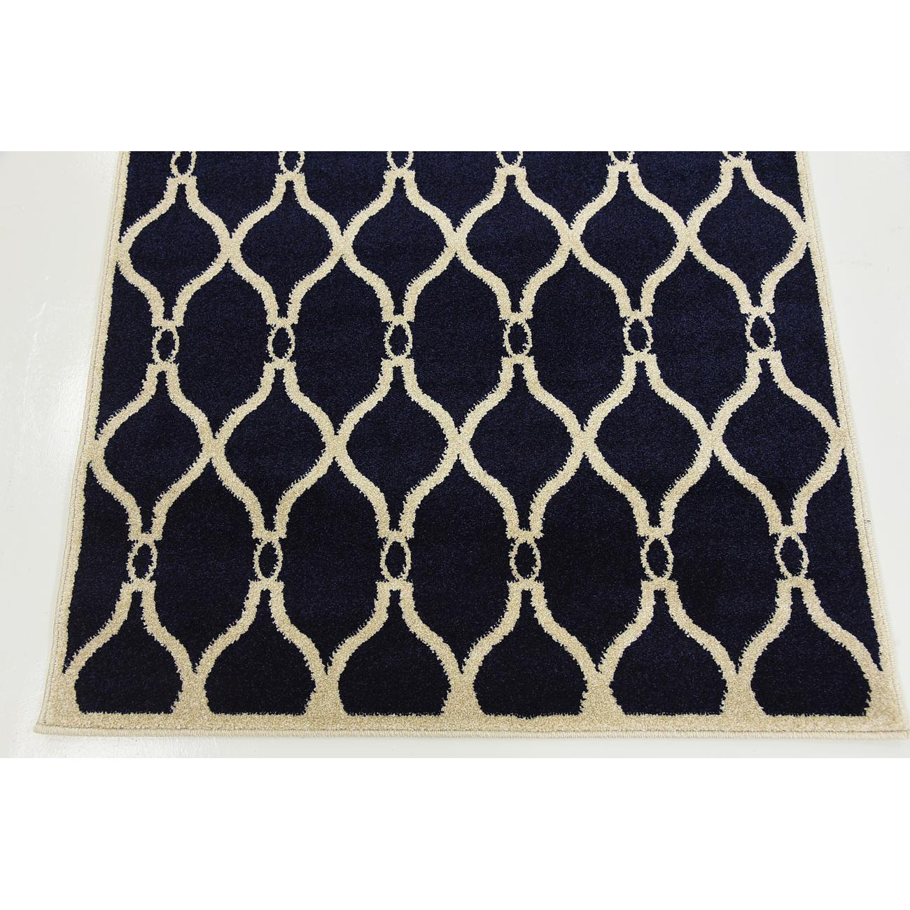 Trellis Navy Blue Area Rug Wayfair