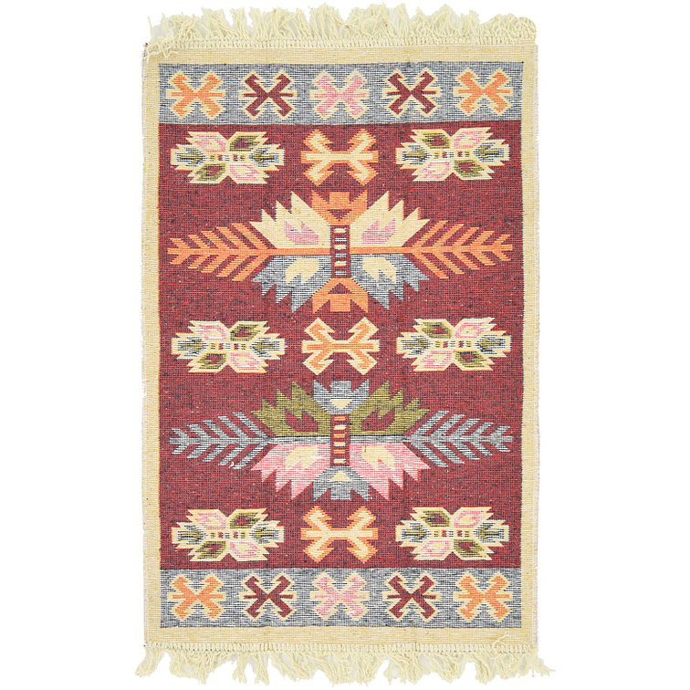 Kilim Dhurrie Red Area Rug Wayfair