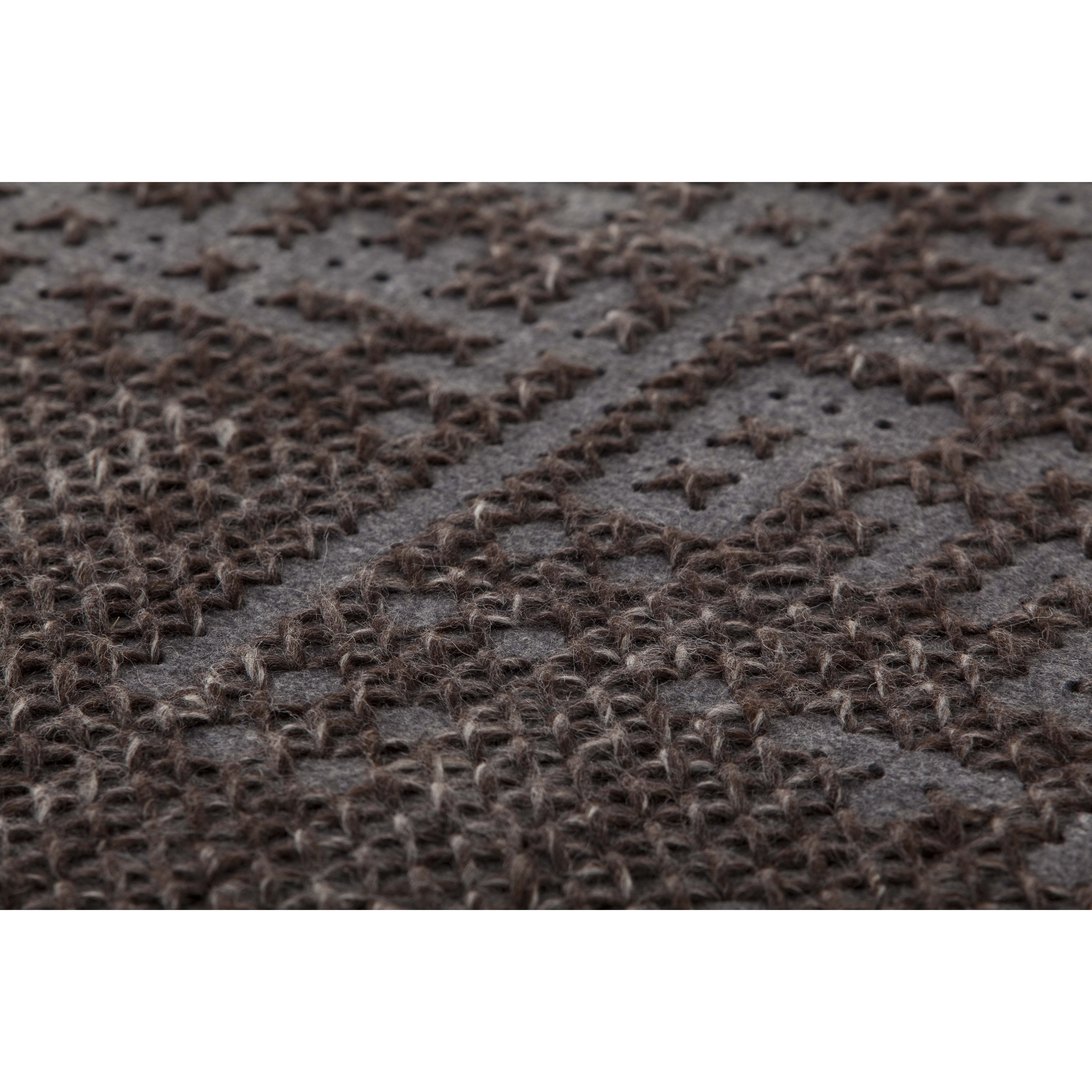 GAN RUGS Canevas Abstract Charcoal Dark / Grey Area Rug AllModern